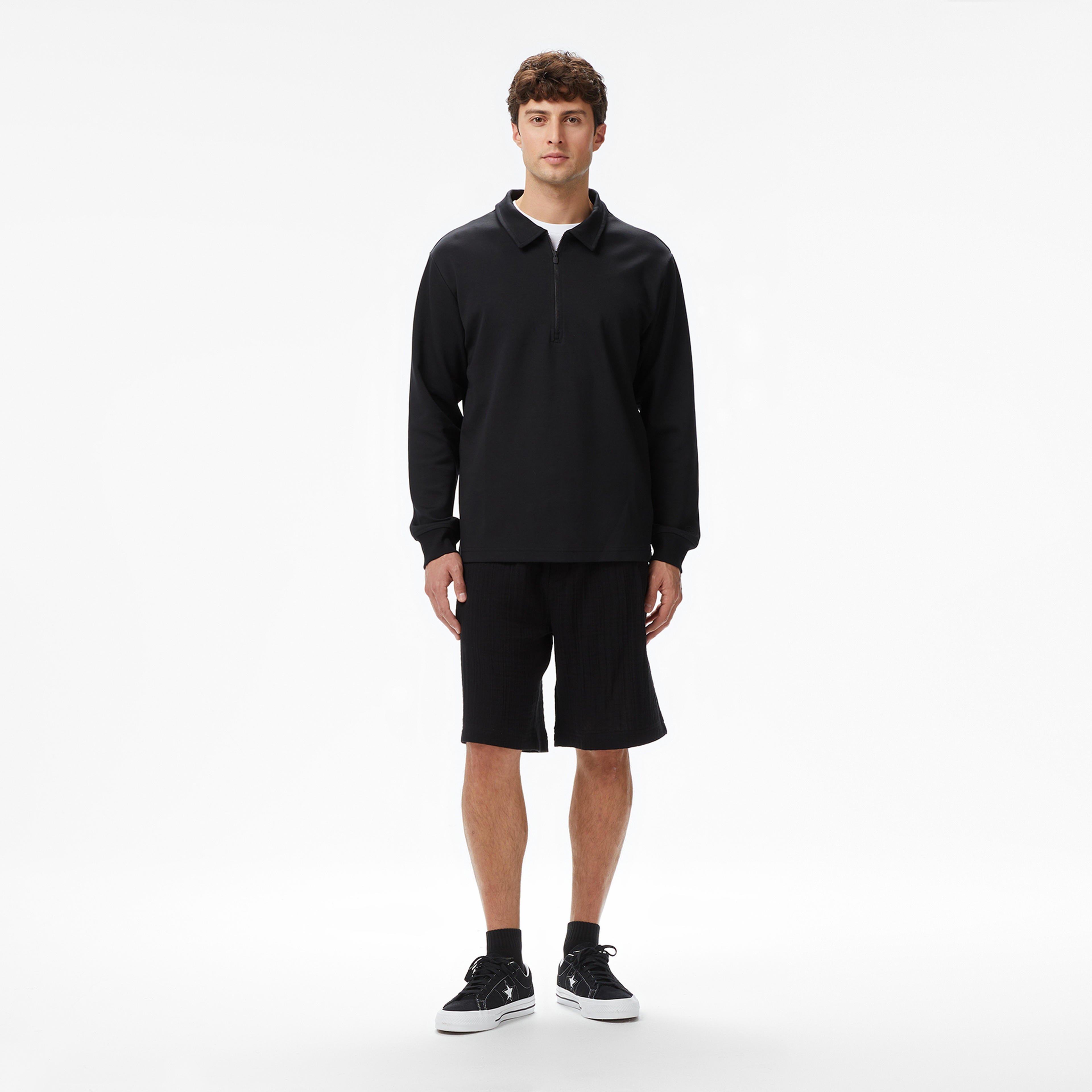 UNITED4 Erkek Siyah Sweatshirt