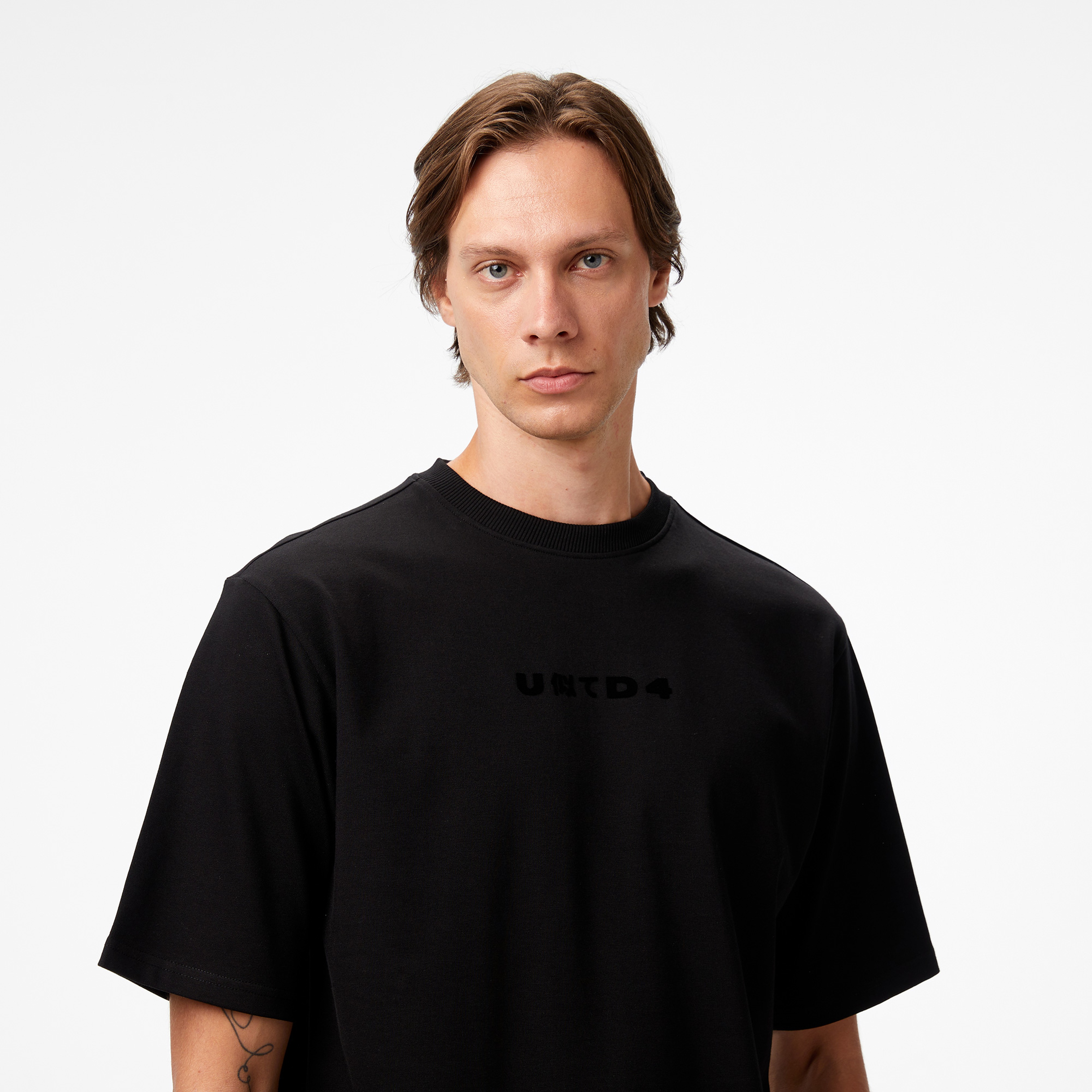 UNITED4 Erkek Siyah T-Shirt