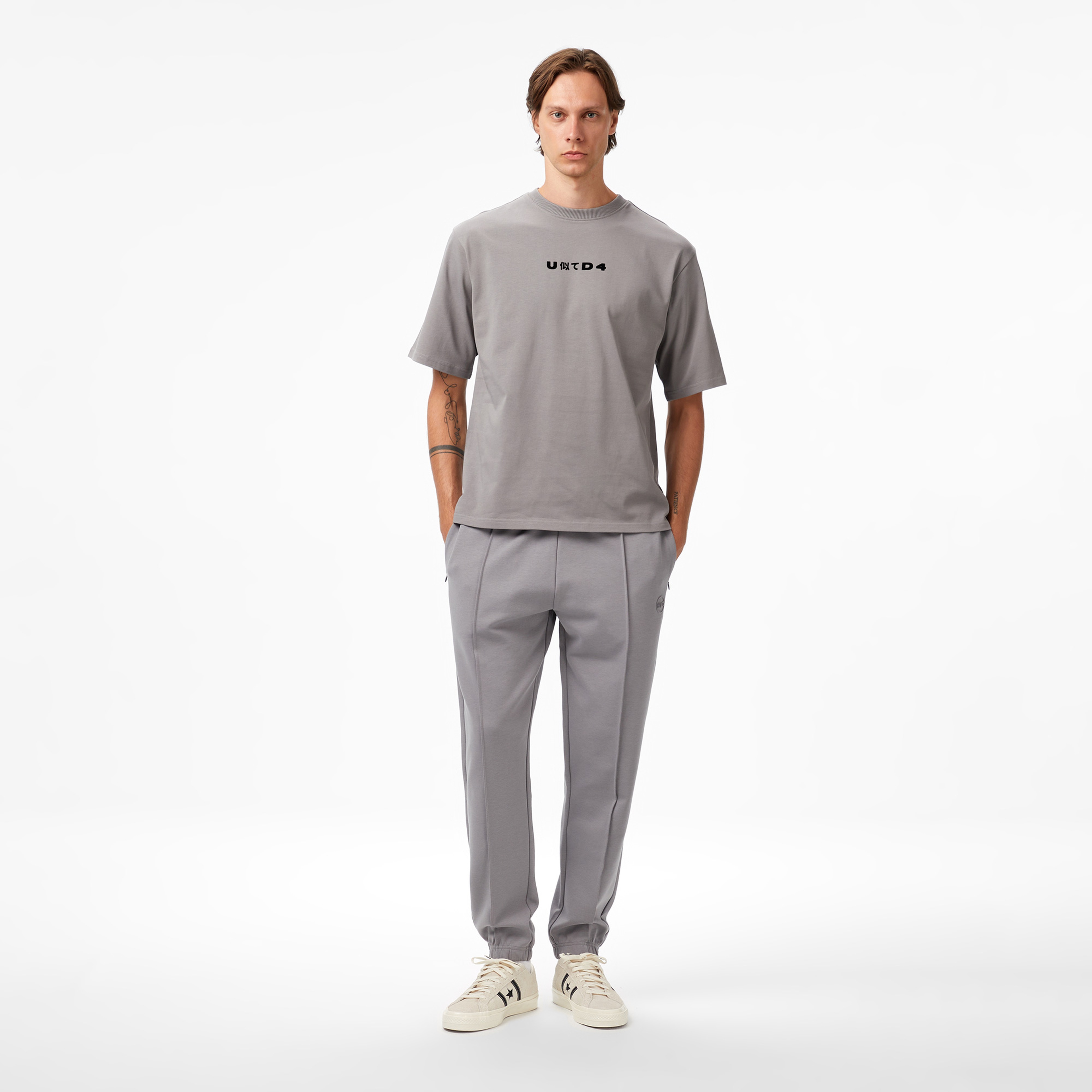 UNITED4 Erkek Gri T-Shirt