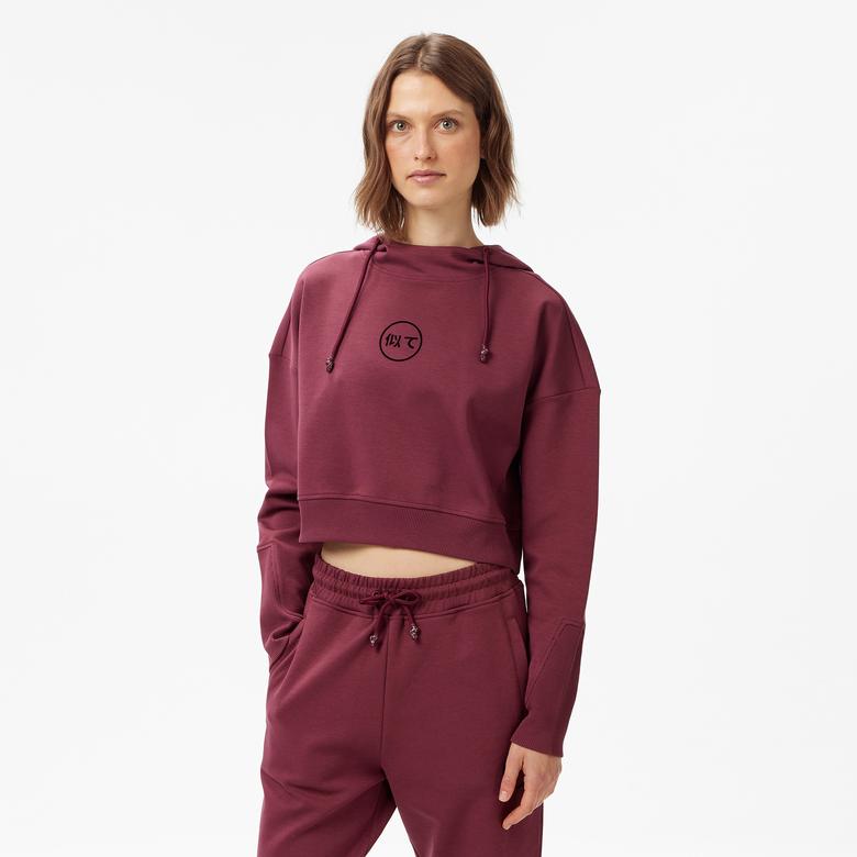 UNITED4 Classic Kadın Bordo Hoodie