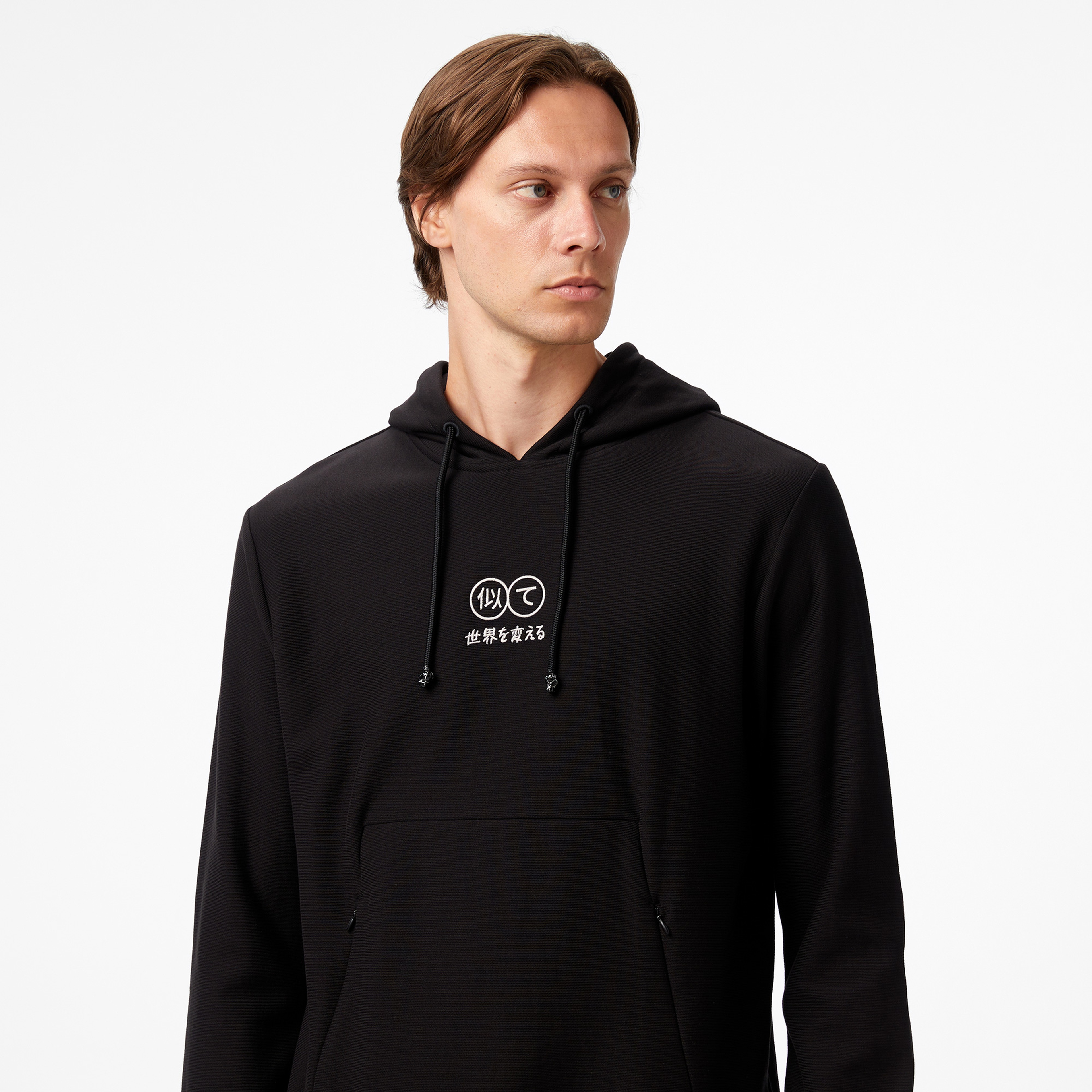 UNITED4 Erkek Siyah Hoodie