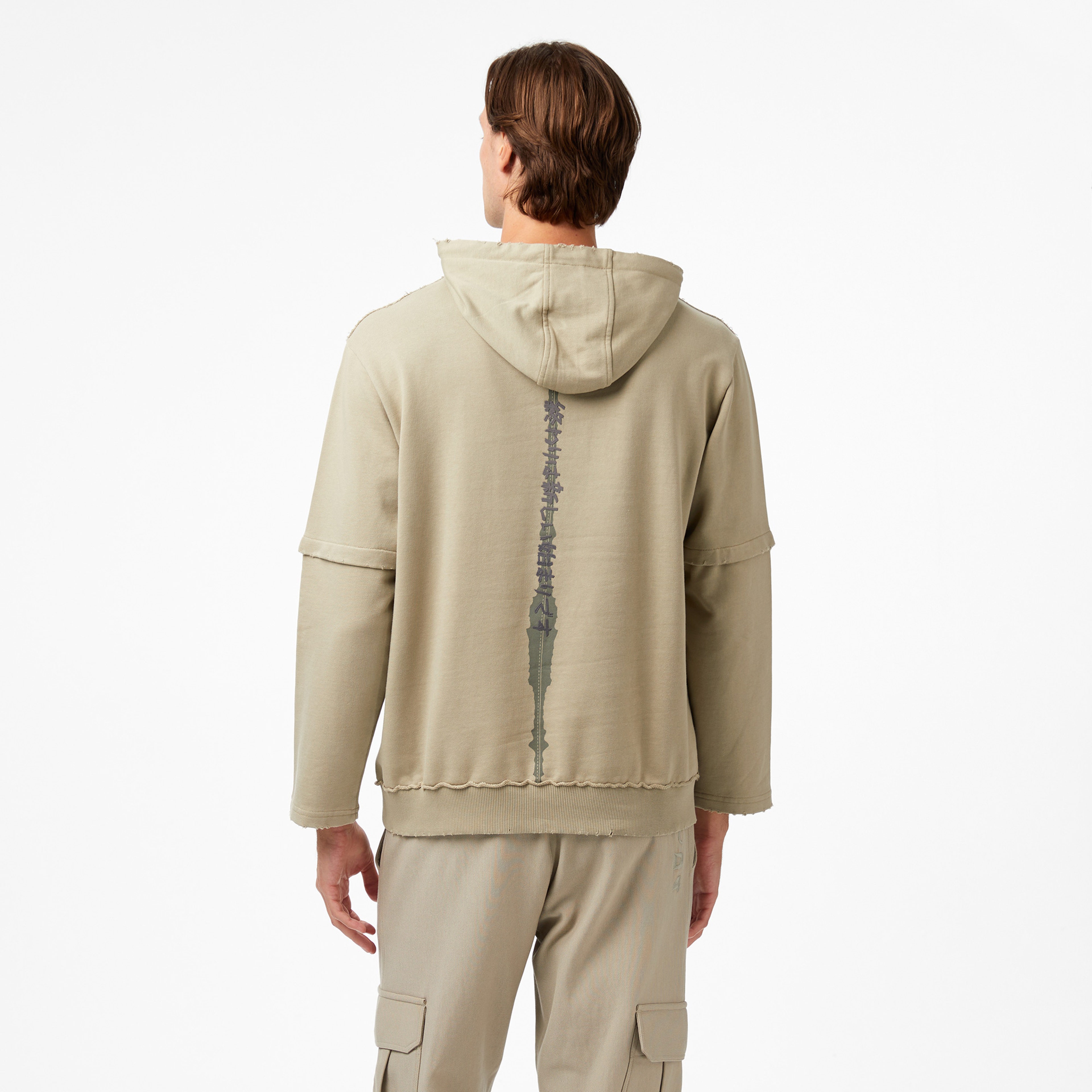 UNITED4 Erkek Vizon Hoodie