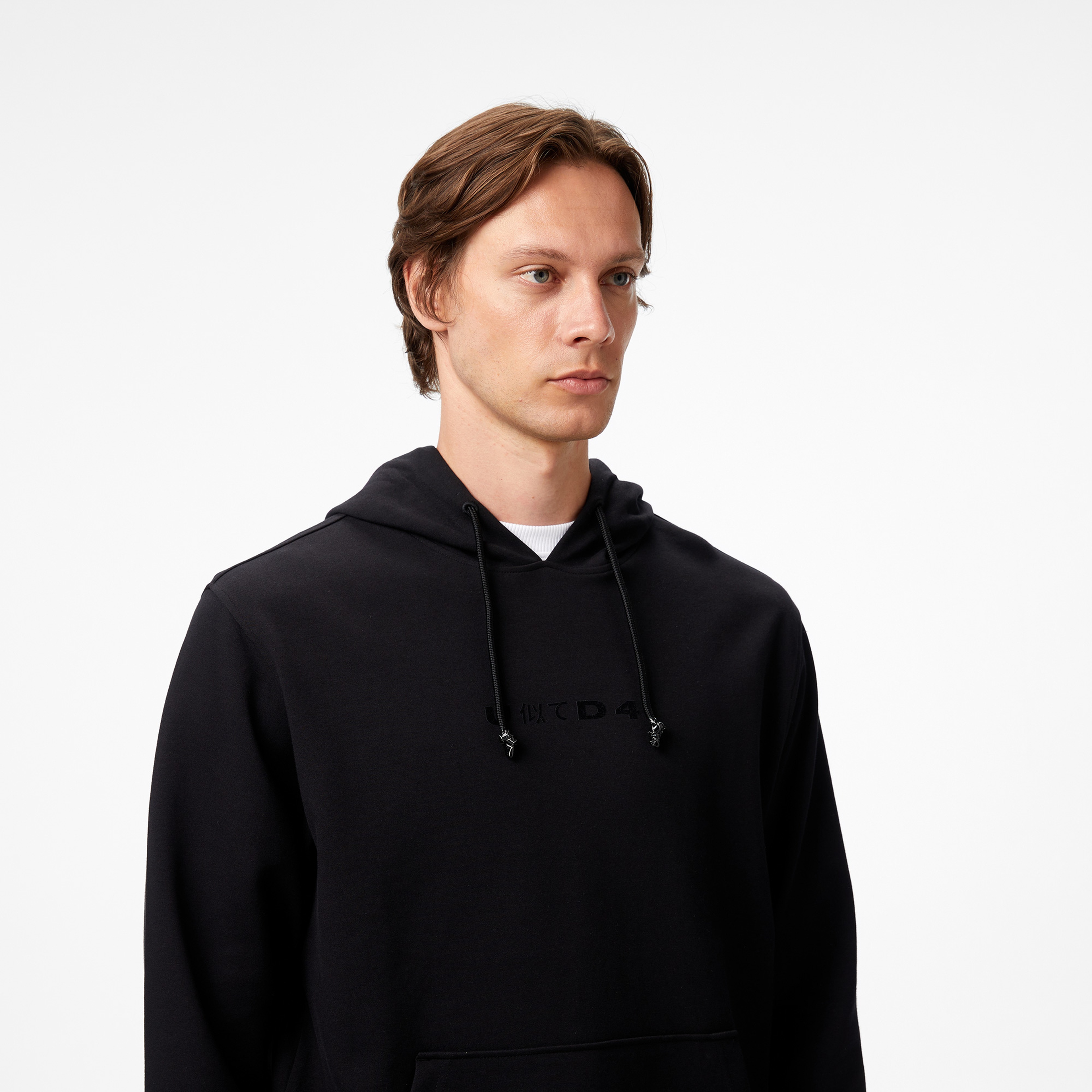 UNITED4 Erkek Siyah Hoodie