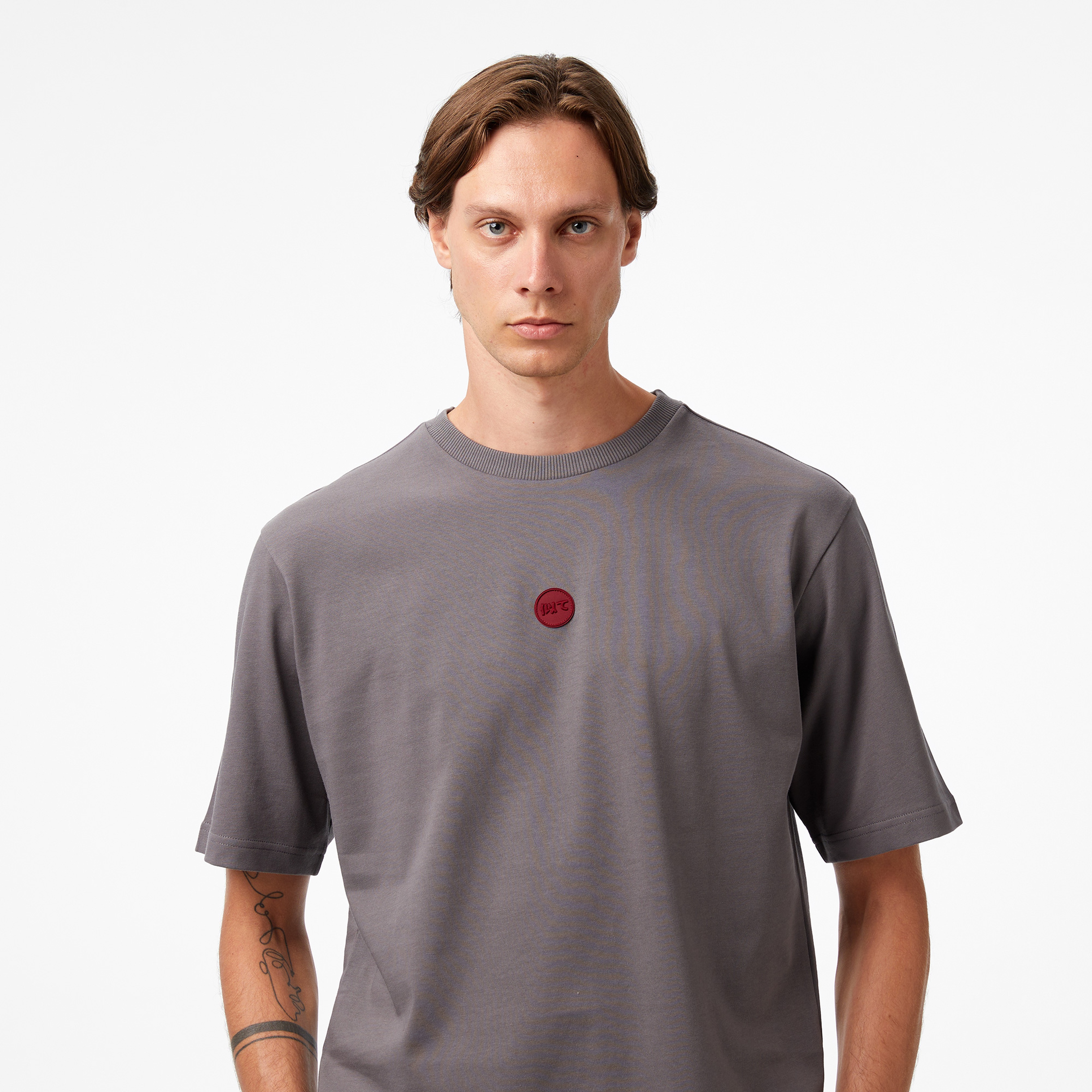 UNITED4 Classic Erkek Gri T-Shirt