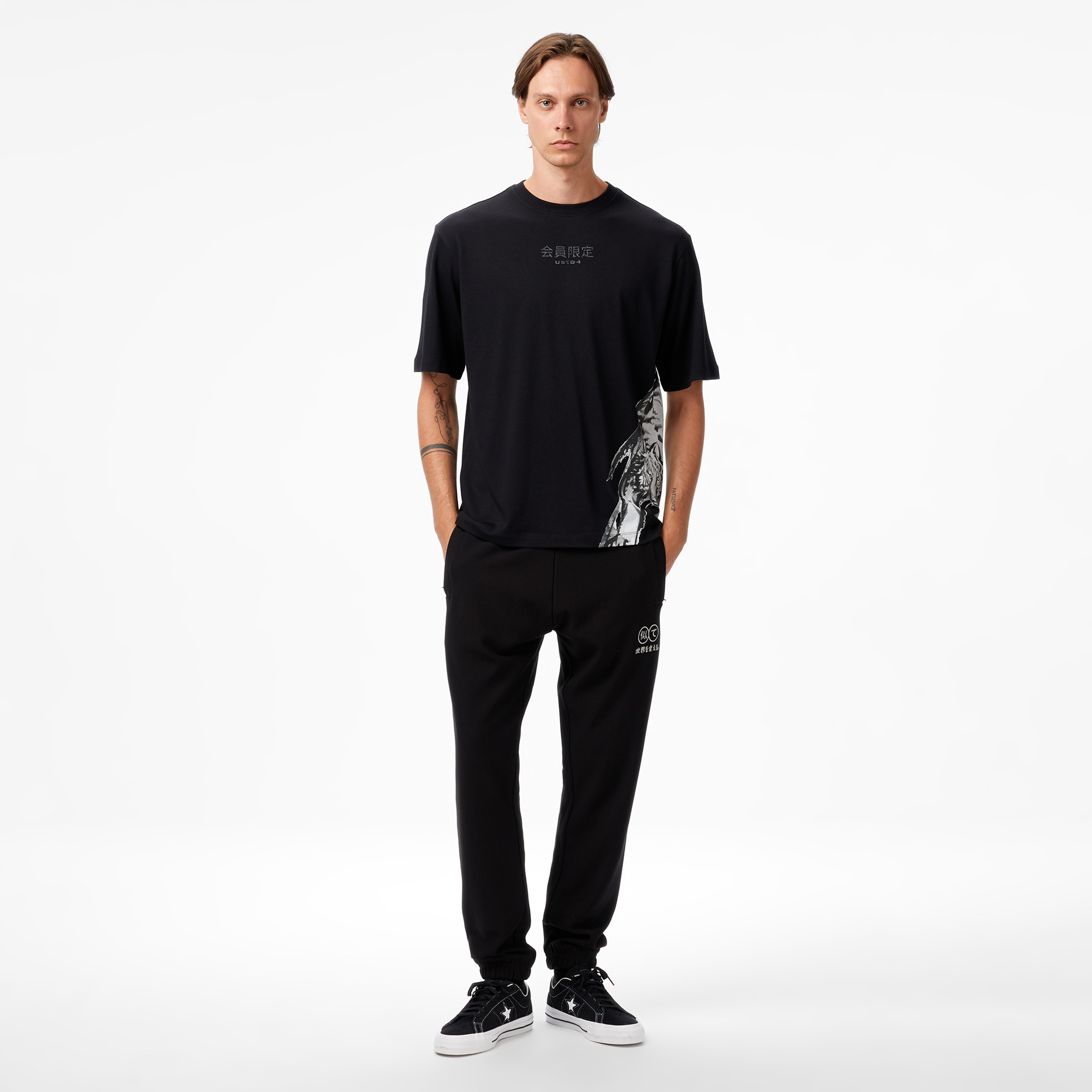 United4 Classic Erkek Siyah T-Shirt