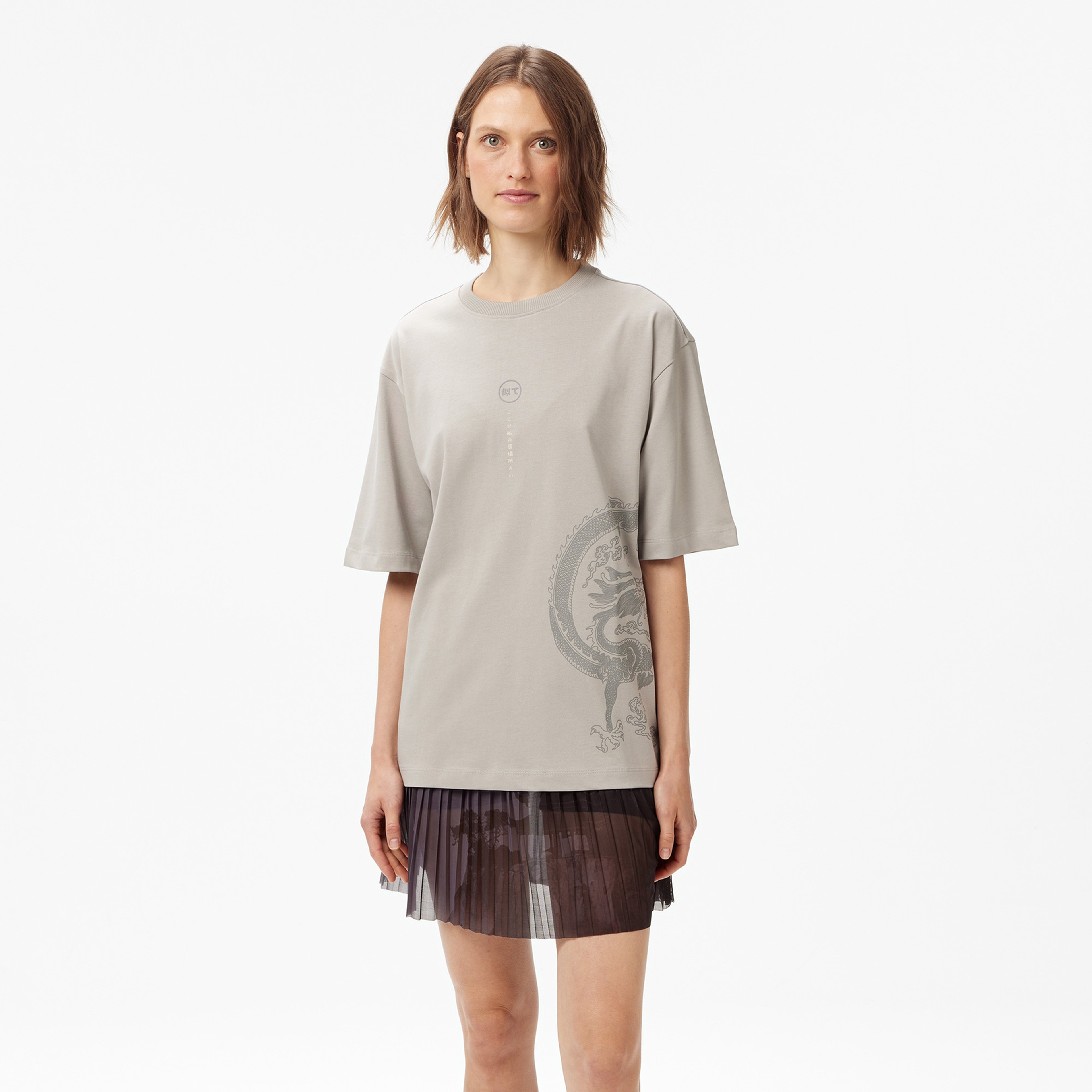 UNITED4 Classic Erkek Gri T-Shirt