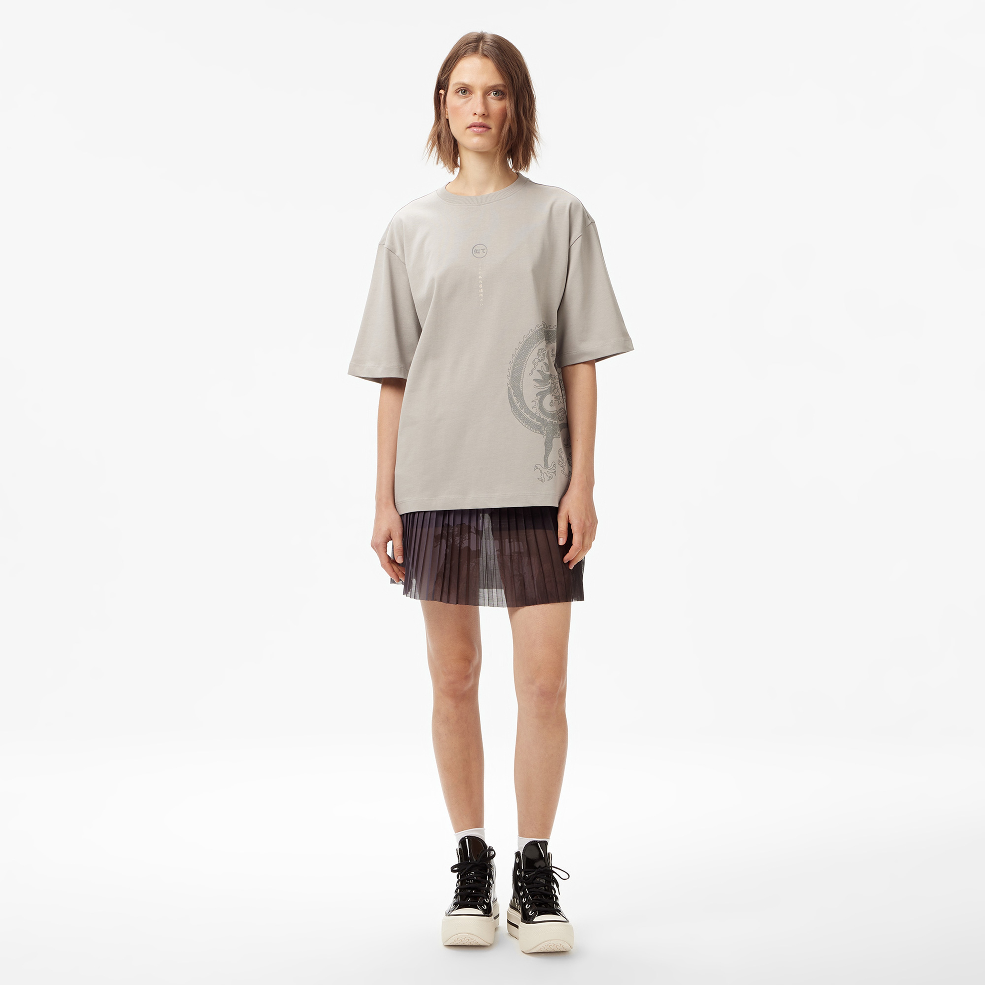 UNITED4 Classic Erkek Gri T-Shirt