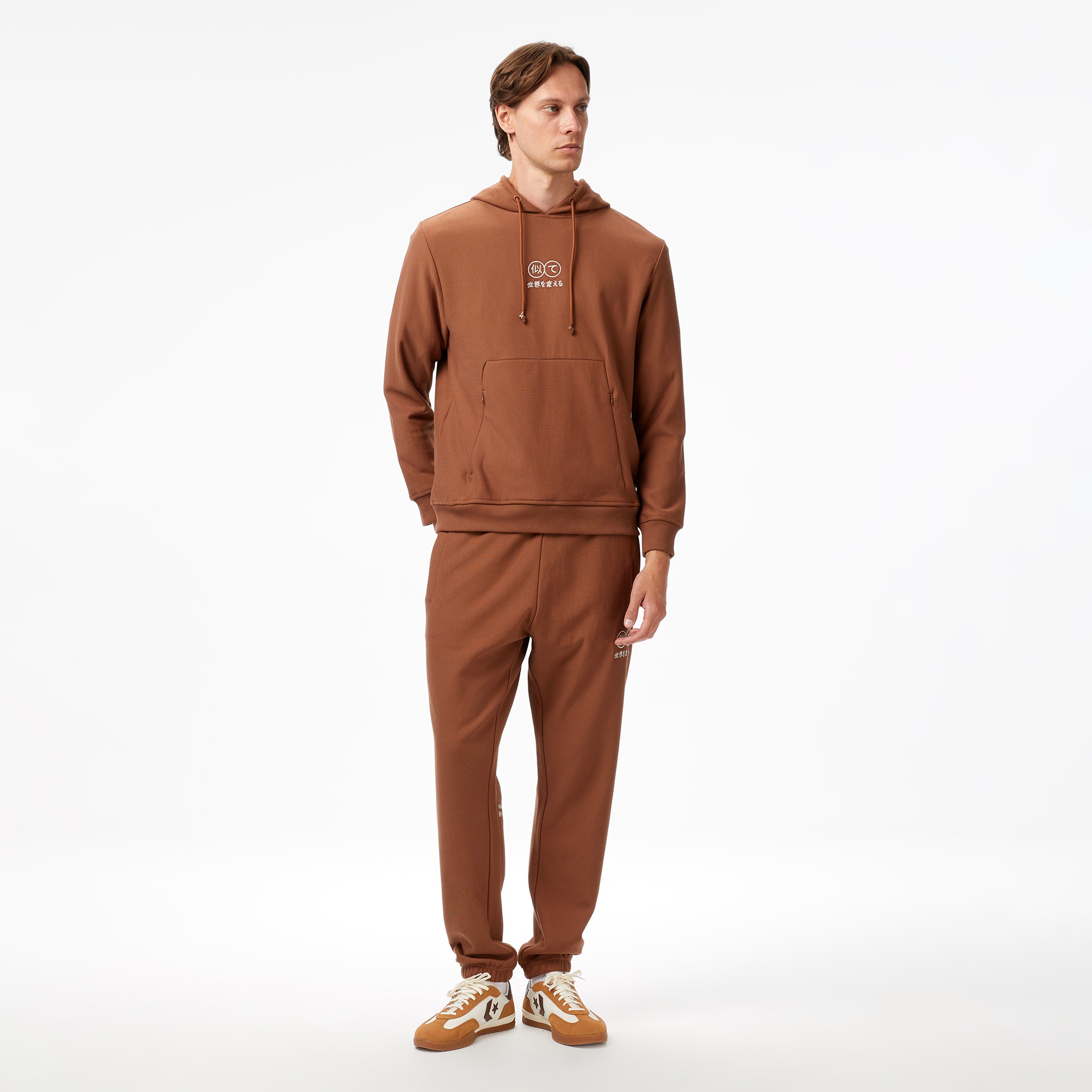 UNITED4 Classic Erkek Kahverengi Sweatshirt