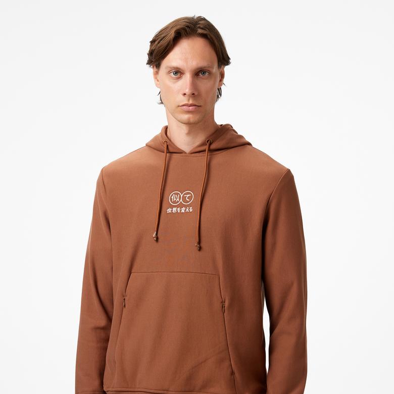 UNITED4 Classic Erkek Kahverengi Sweatshirt