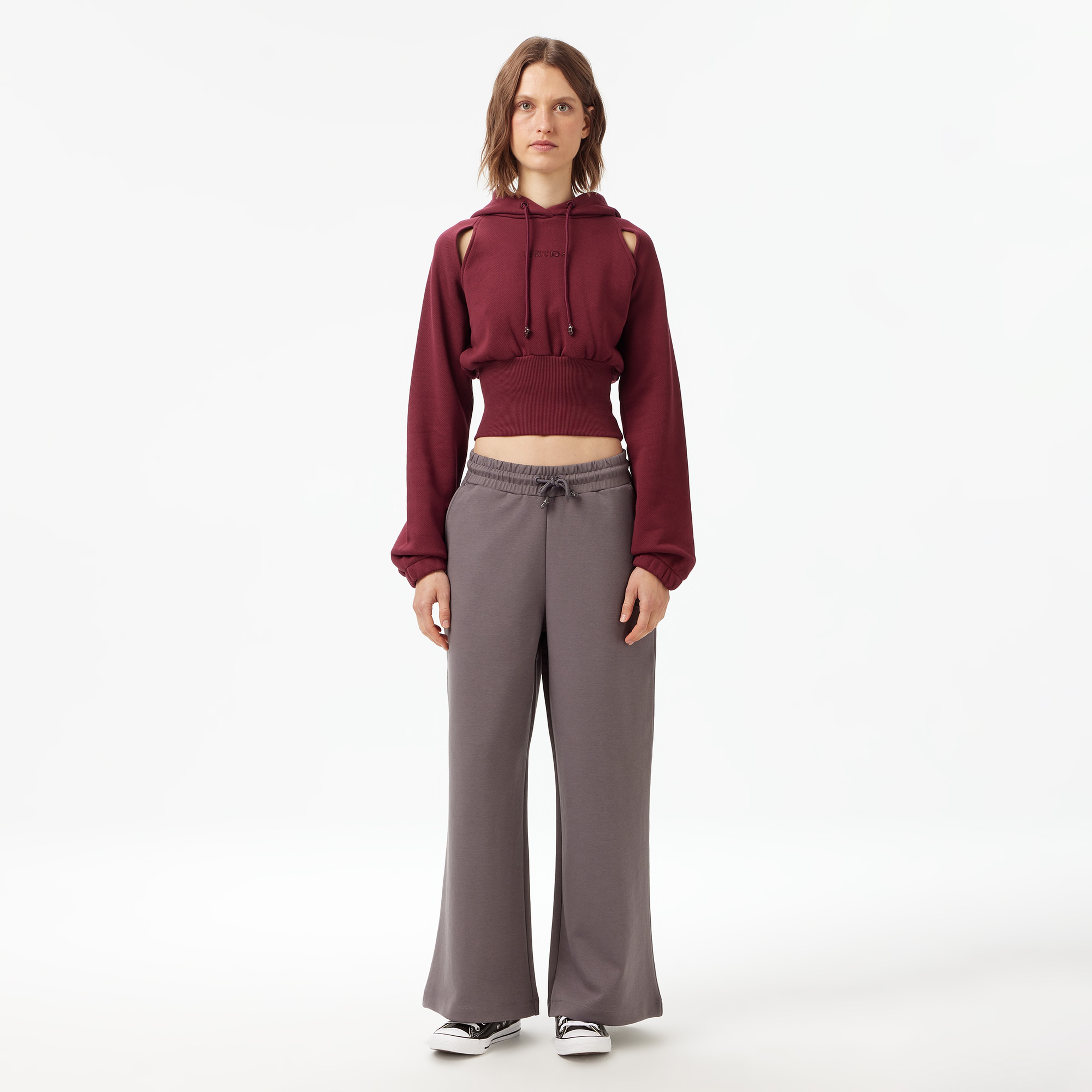 UNITED4 Classic Kadın Bordo Sweatshirt