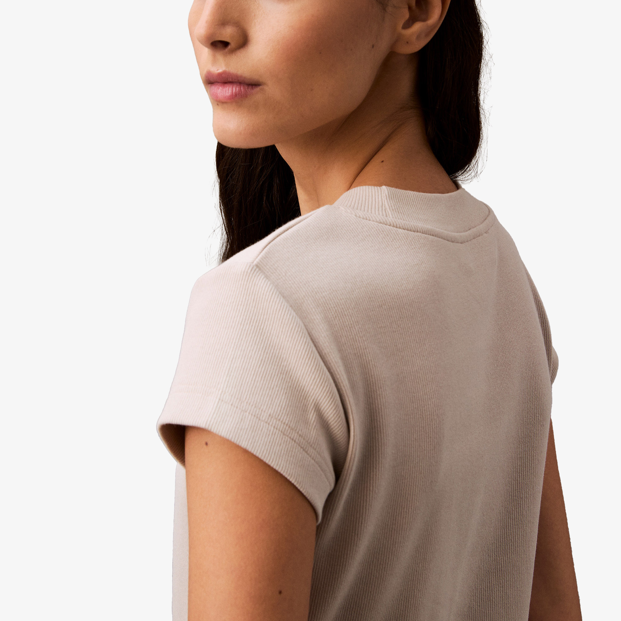 Calvin Klein Kadın Gri T-Shirt