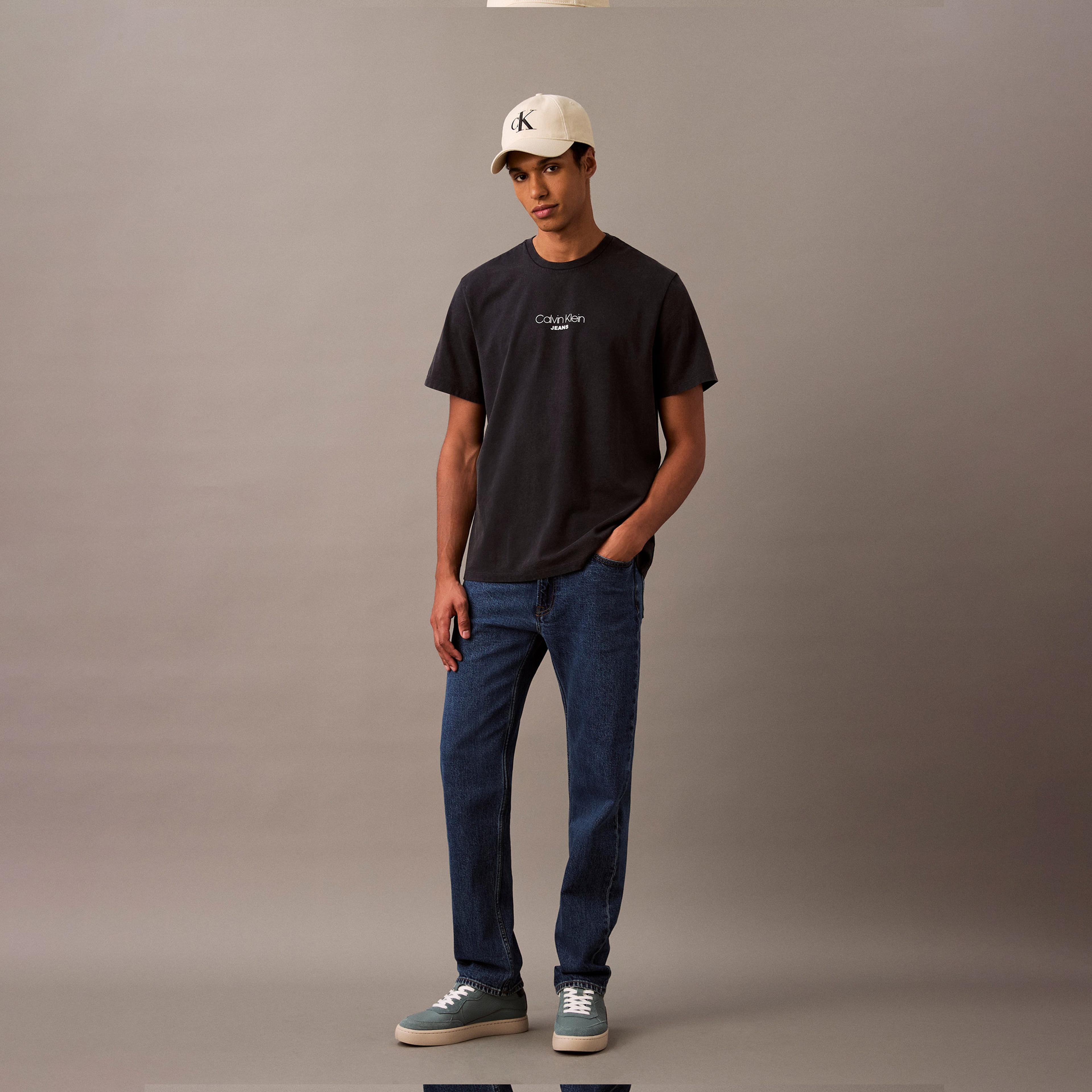 Calvin Klein Erkek Mavi T-Shirt