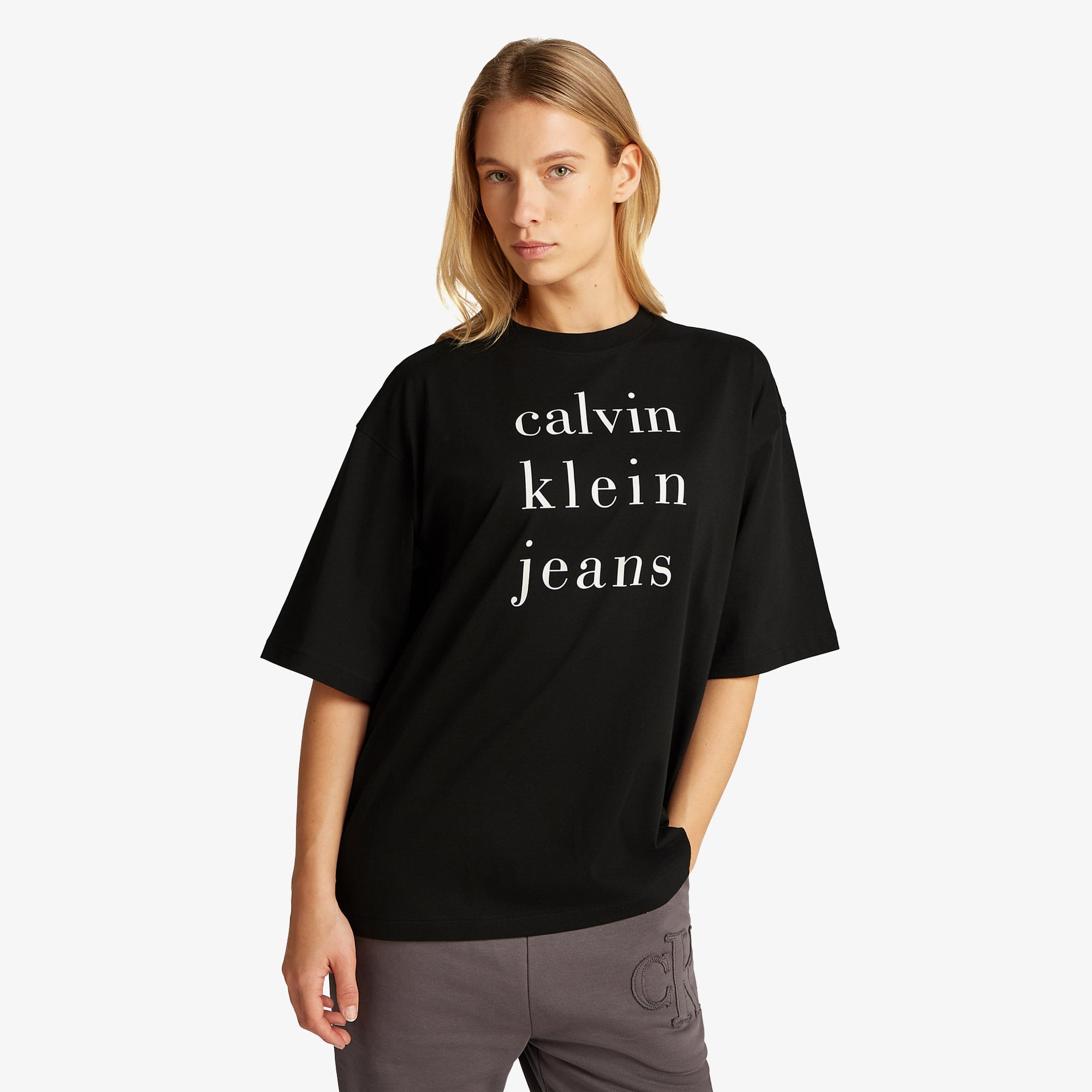 Calvin Klein Kadın Siyah T-Shirt