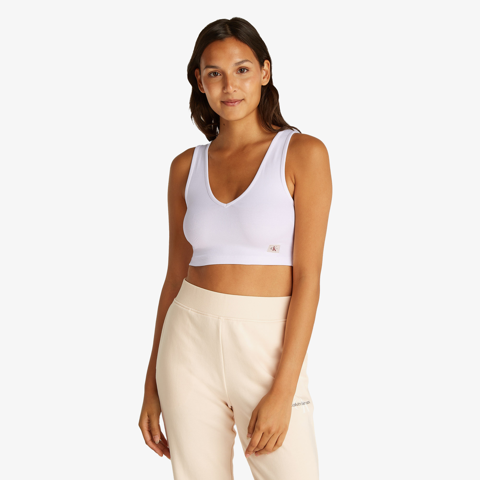 Calvin Klein Kadın Beyaz T-Shirt