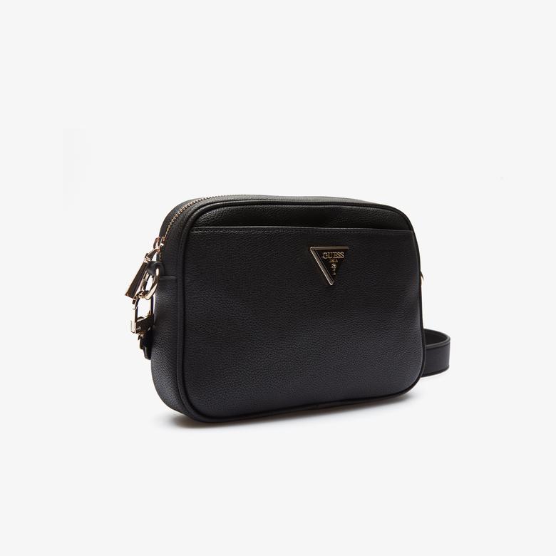 Guess Emiliya Girlfriend S Heritage Pop Cnvrtbl Camera Kadın Siyah Çapraz Çanta