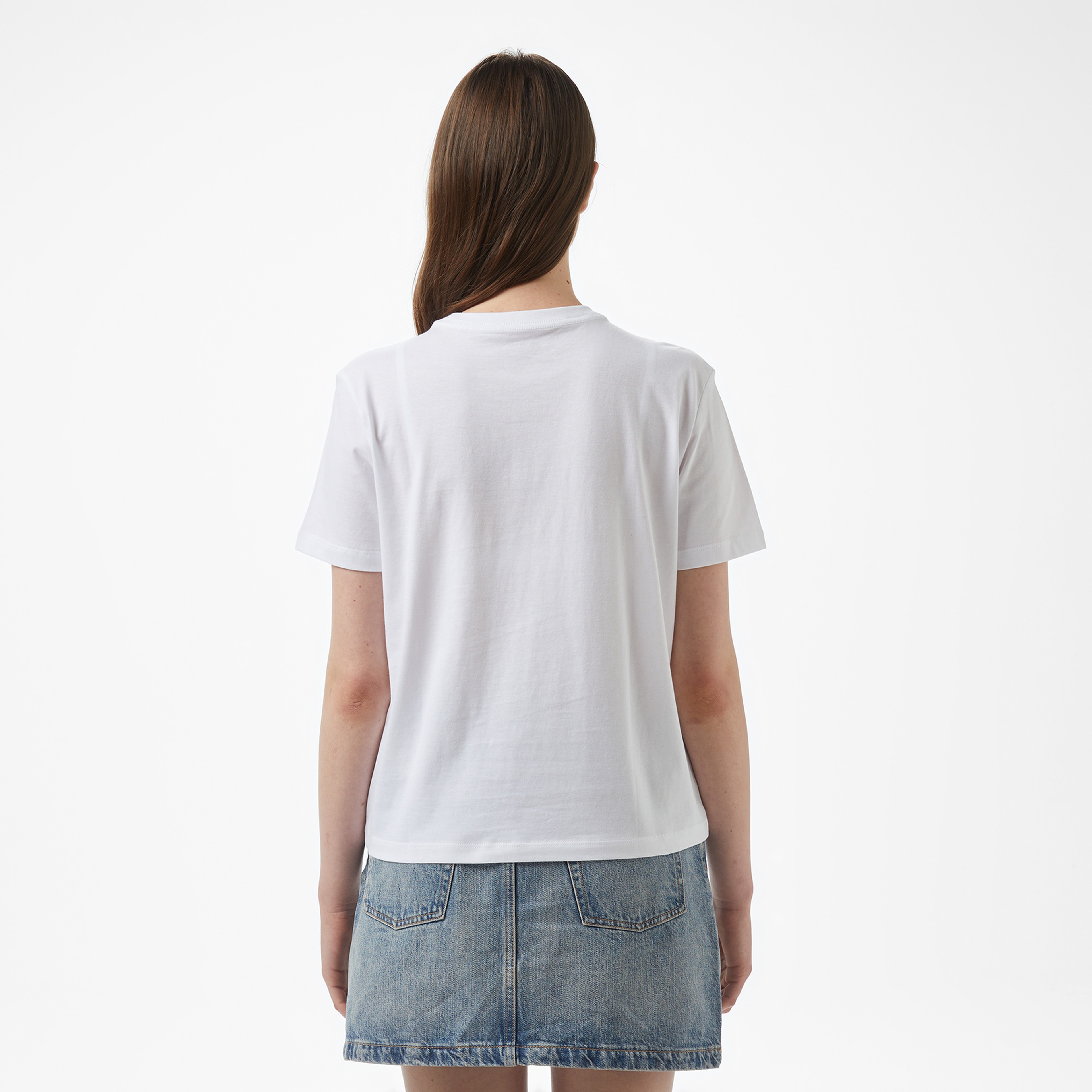 Calvin Klein Hero Classic Monologo Kadın Beyaz T-Shirt
