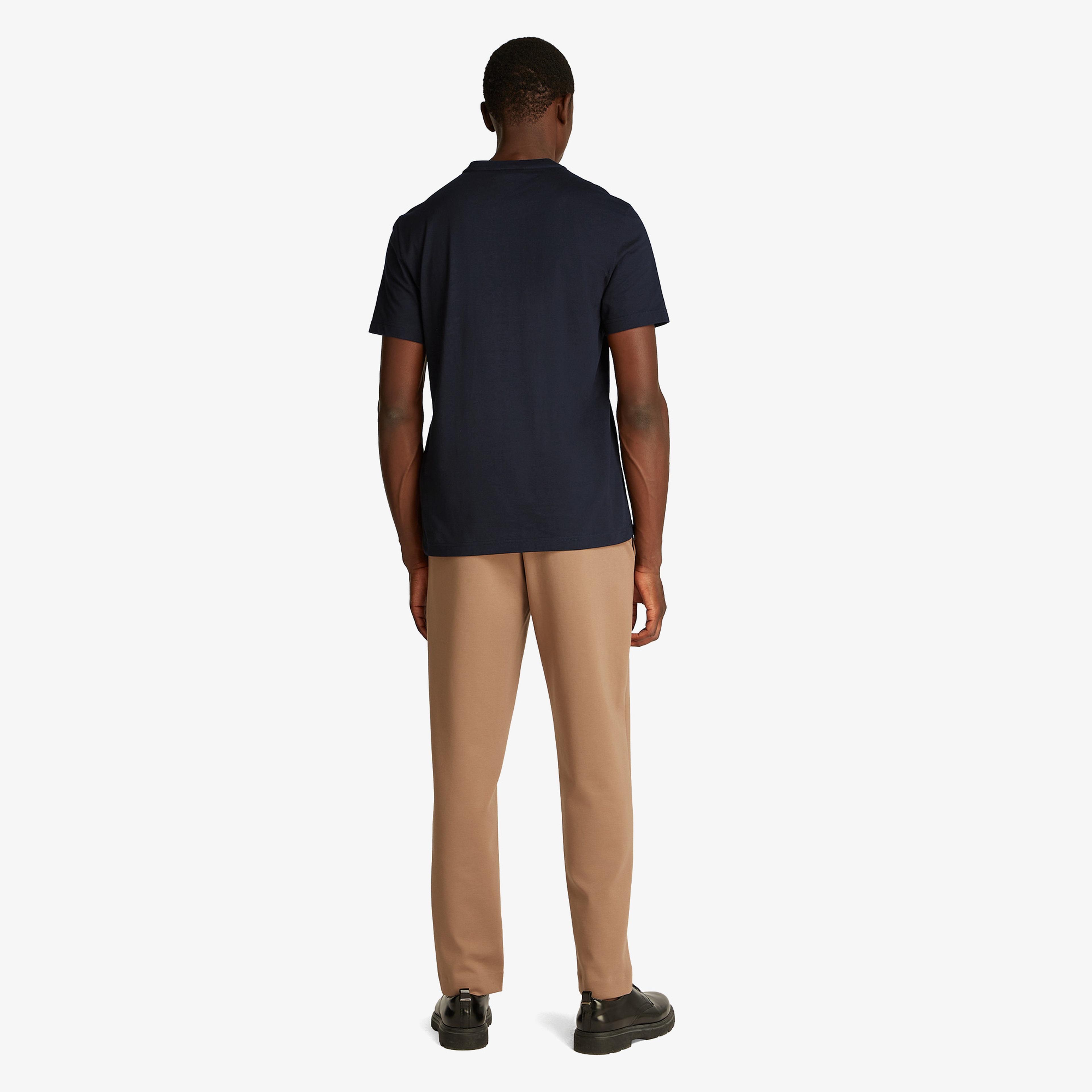 Calvin Klein Raised Editorial Logo Erkek Siyah T-Shirt