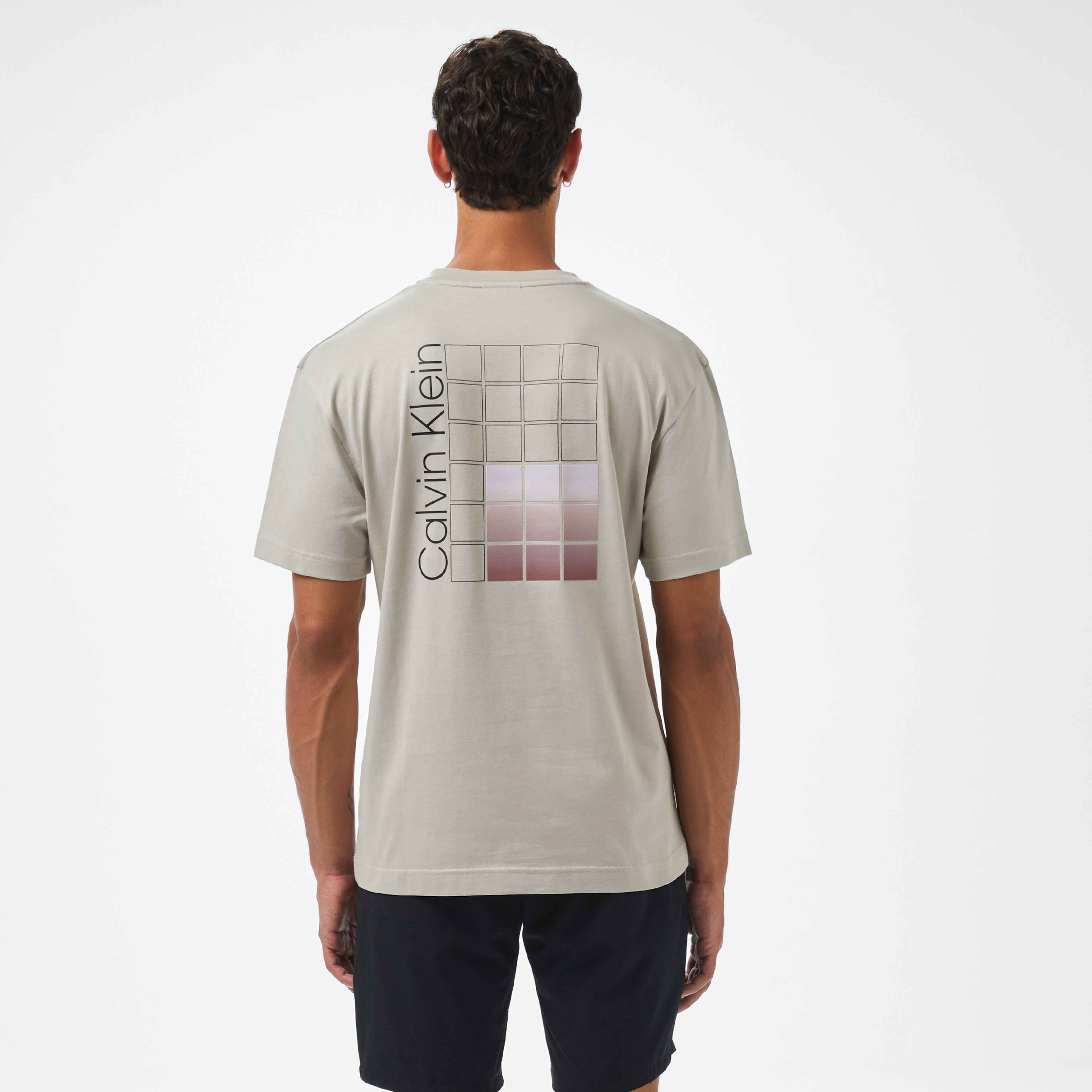 Calvin Klein Erkek Gri T-Shirt