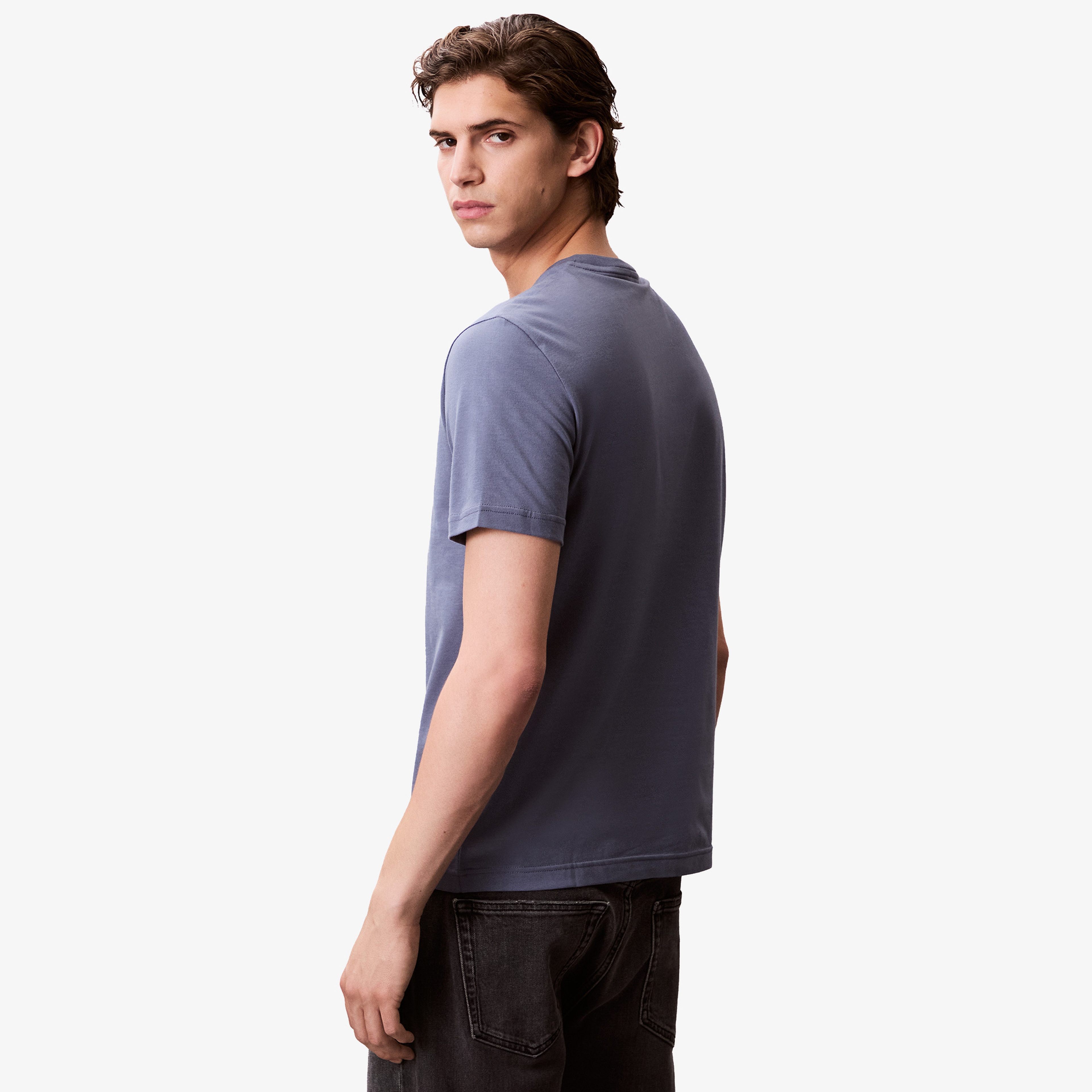 Calvin Klein Erkek Gri T-Shirt