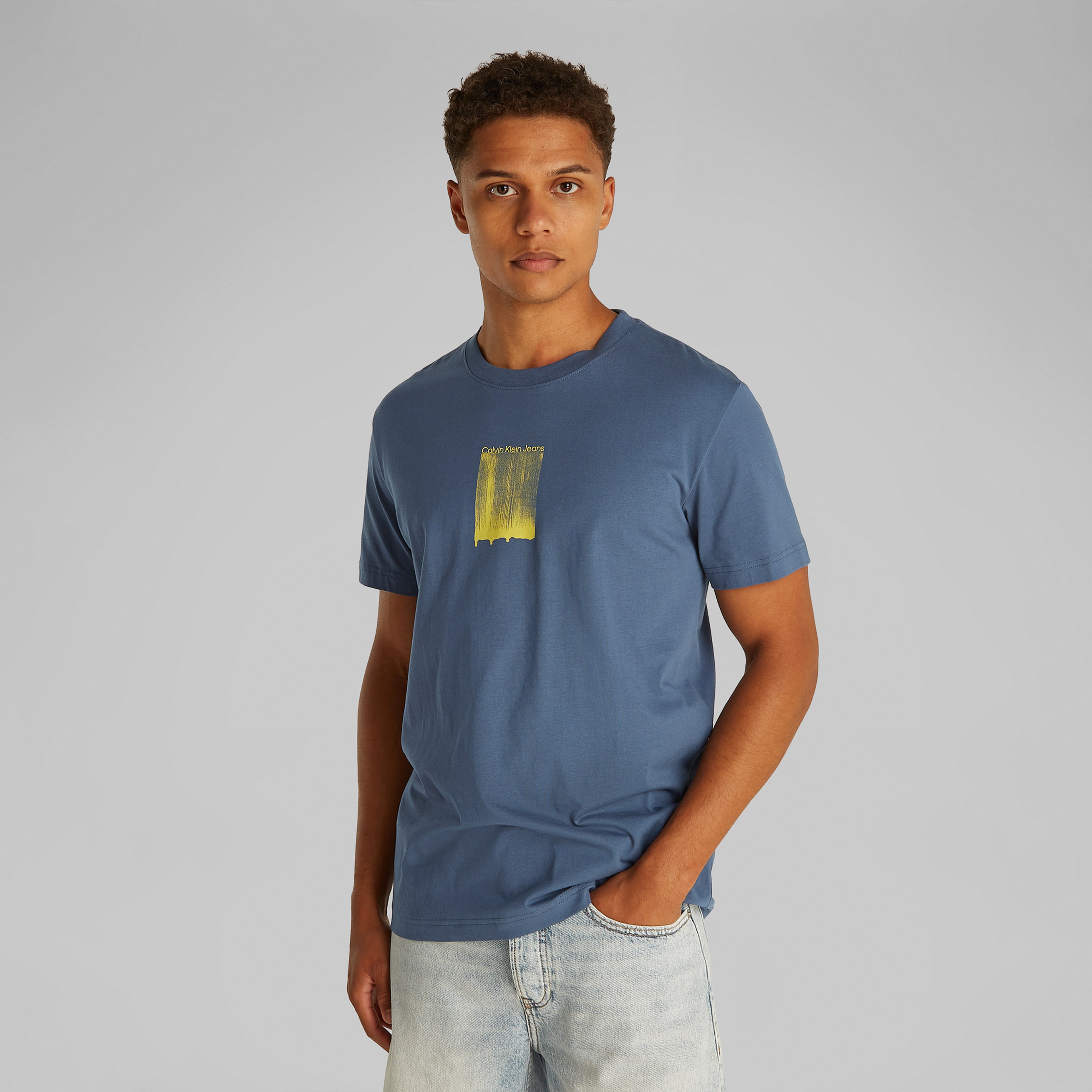 Calvin Klein Erkek Mavi T-Shirt