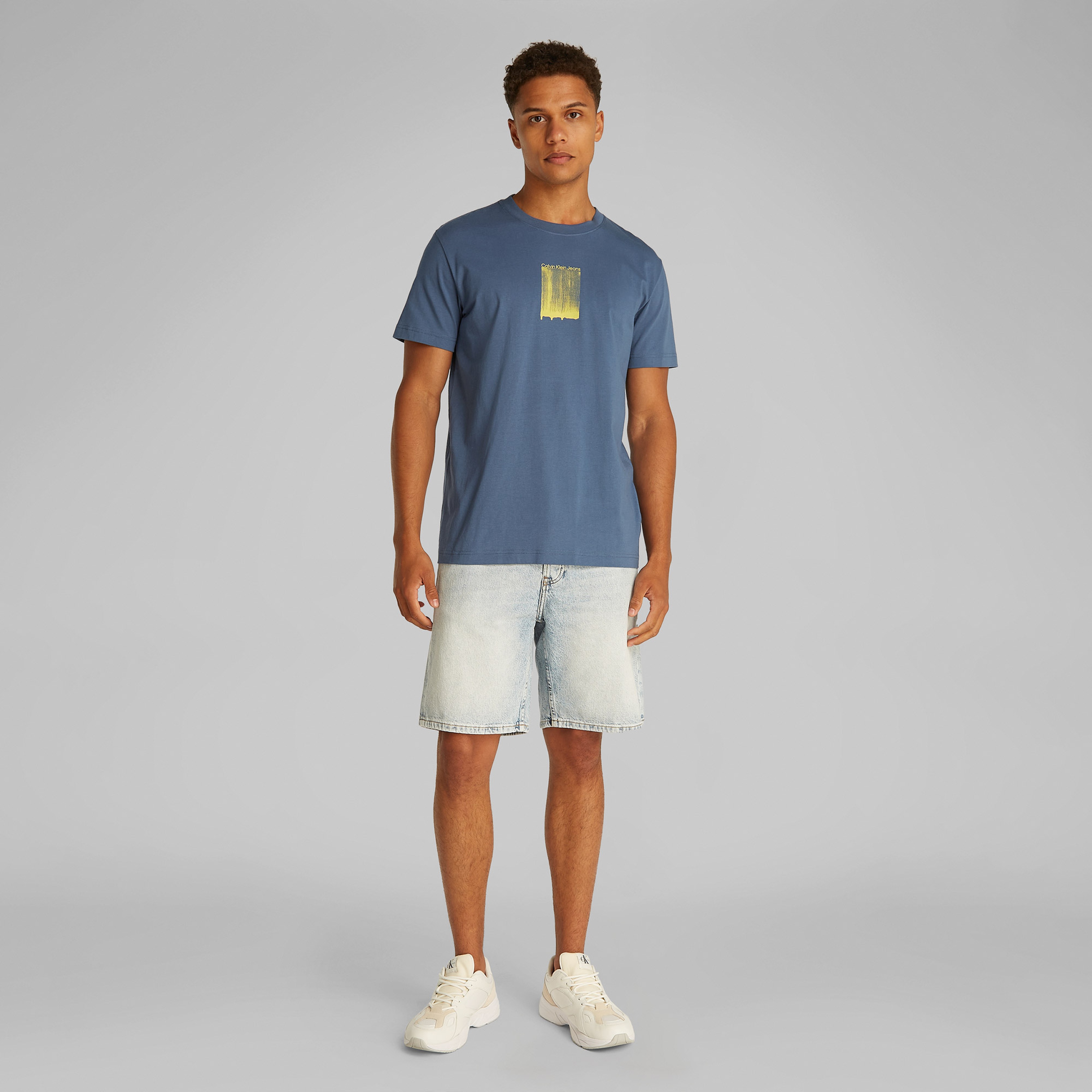 Calvin Klein Erkek Mavi T-Shirt