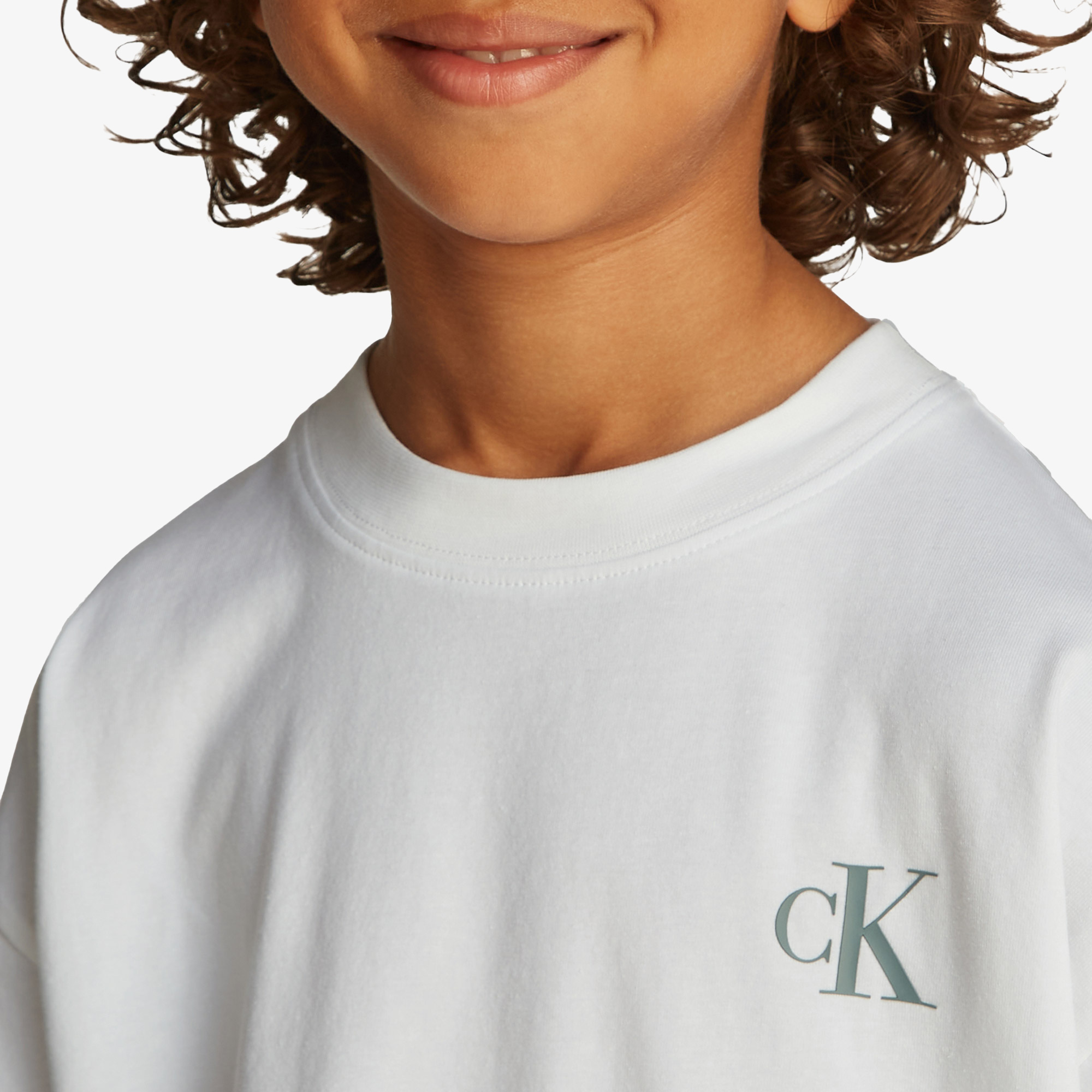 Calvin Klein Çocuk Beyaz T-Shirt