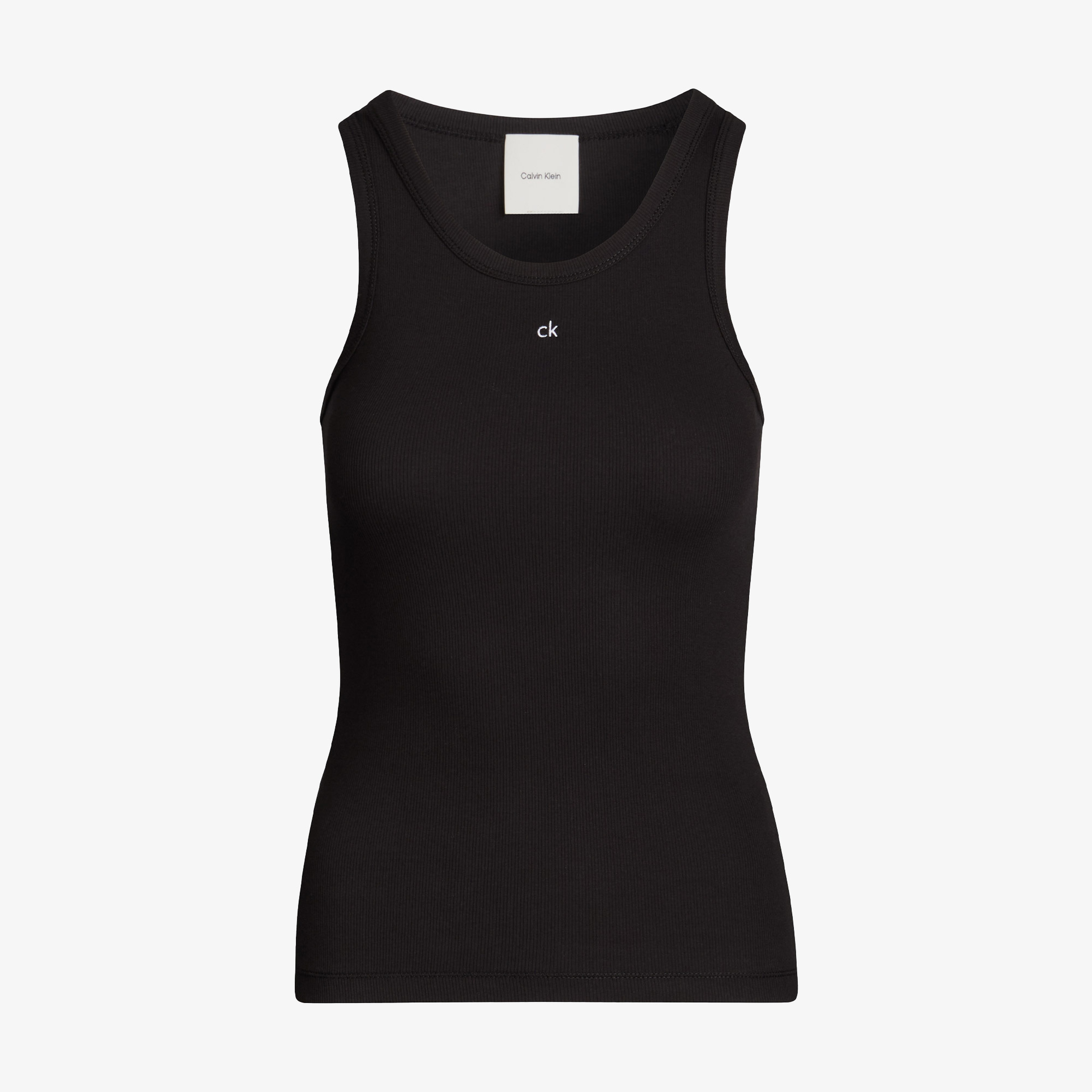 Calvin Klein Graphic Slim Kadın Siyah Kolsuz T-Shirt