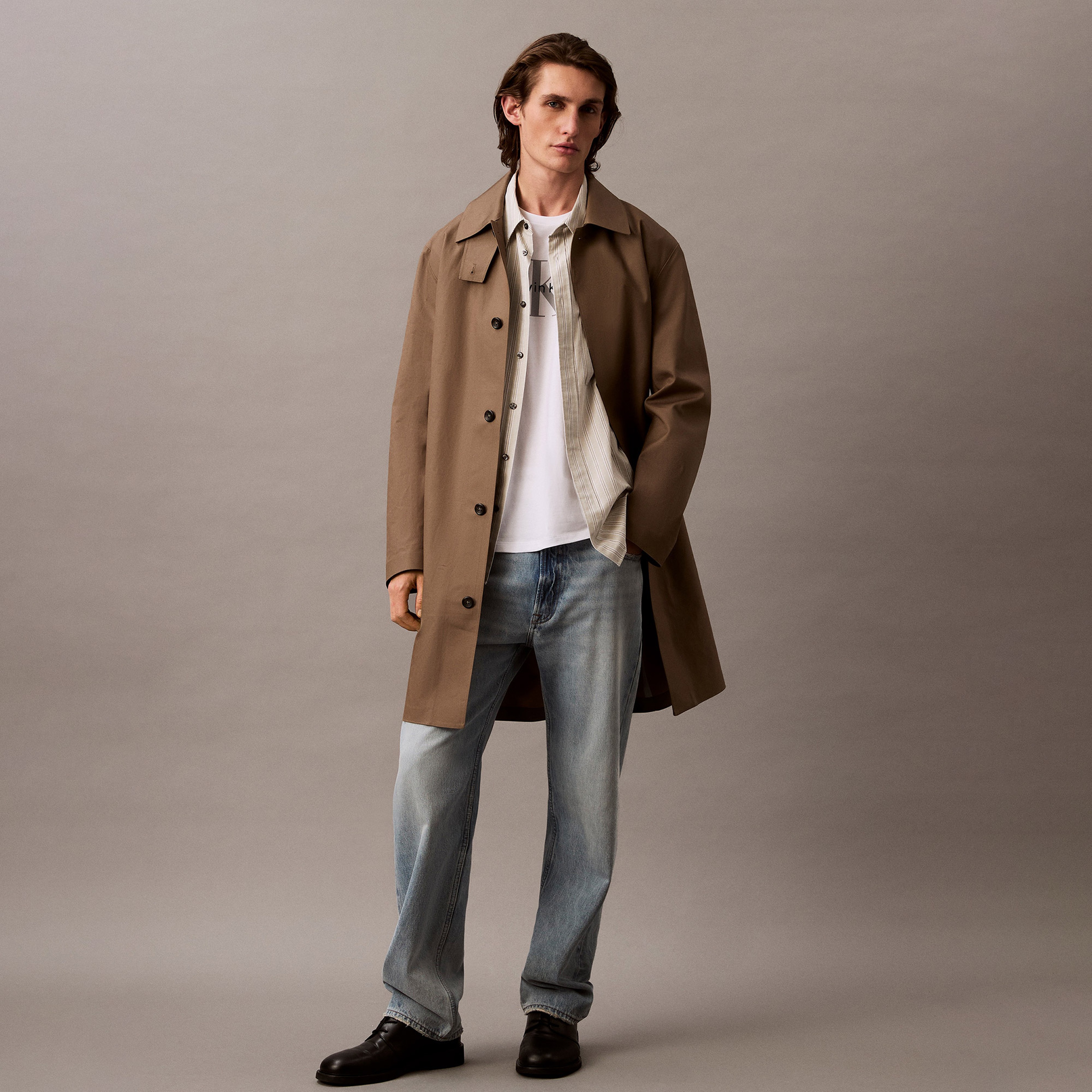 Calvin Klein Hero Monologo Erkek Beyaz T-Shirt