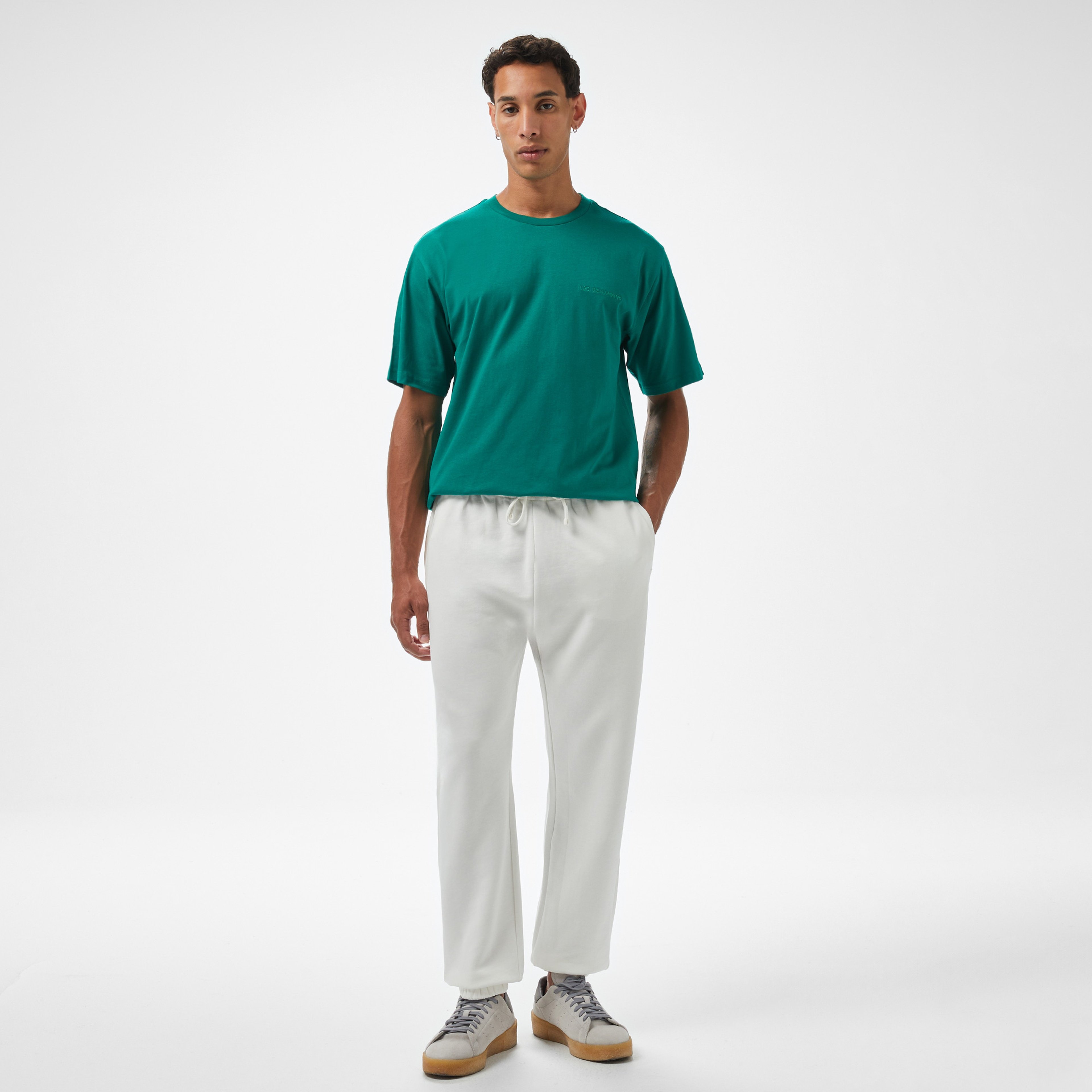 Les Benjamins Essentials 306 Erkek Beyaz Eşofman Altı