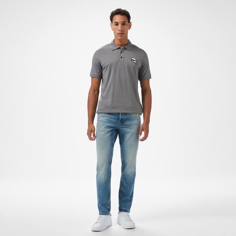 Karl Lagerfeld Erkek Gri Polo