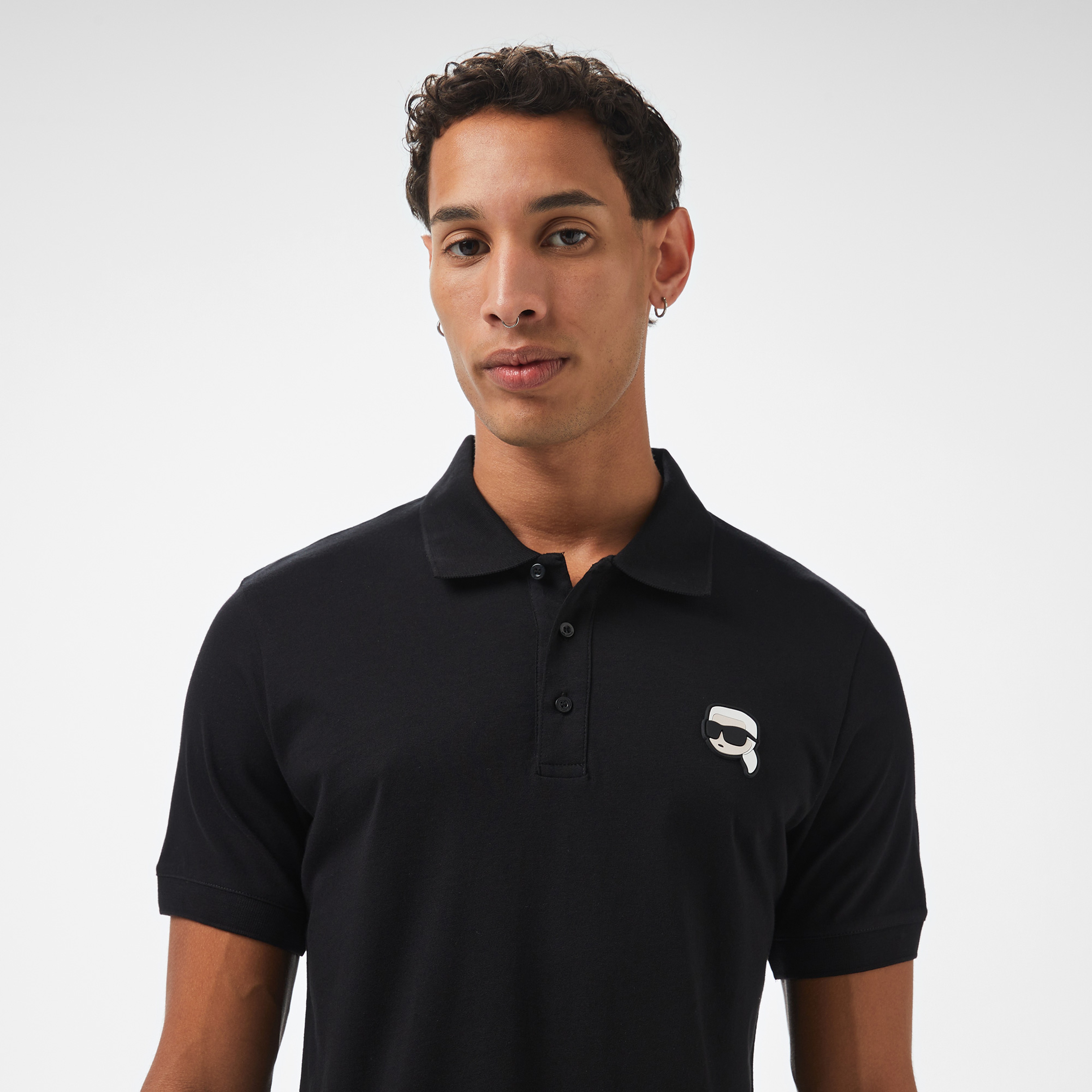 Karl Lagerfeld Erkek Siyah Polo