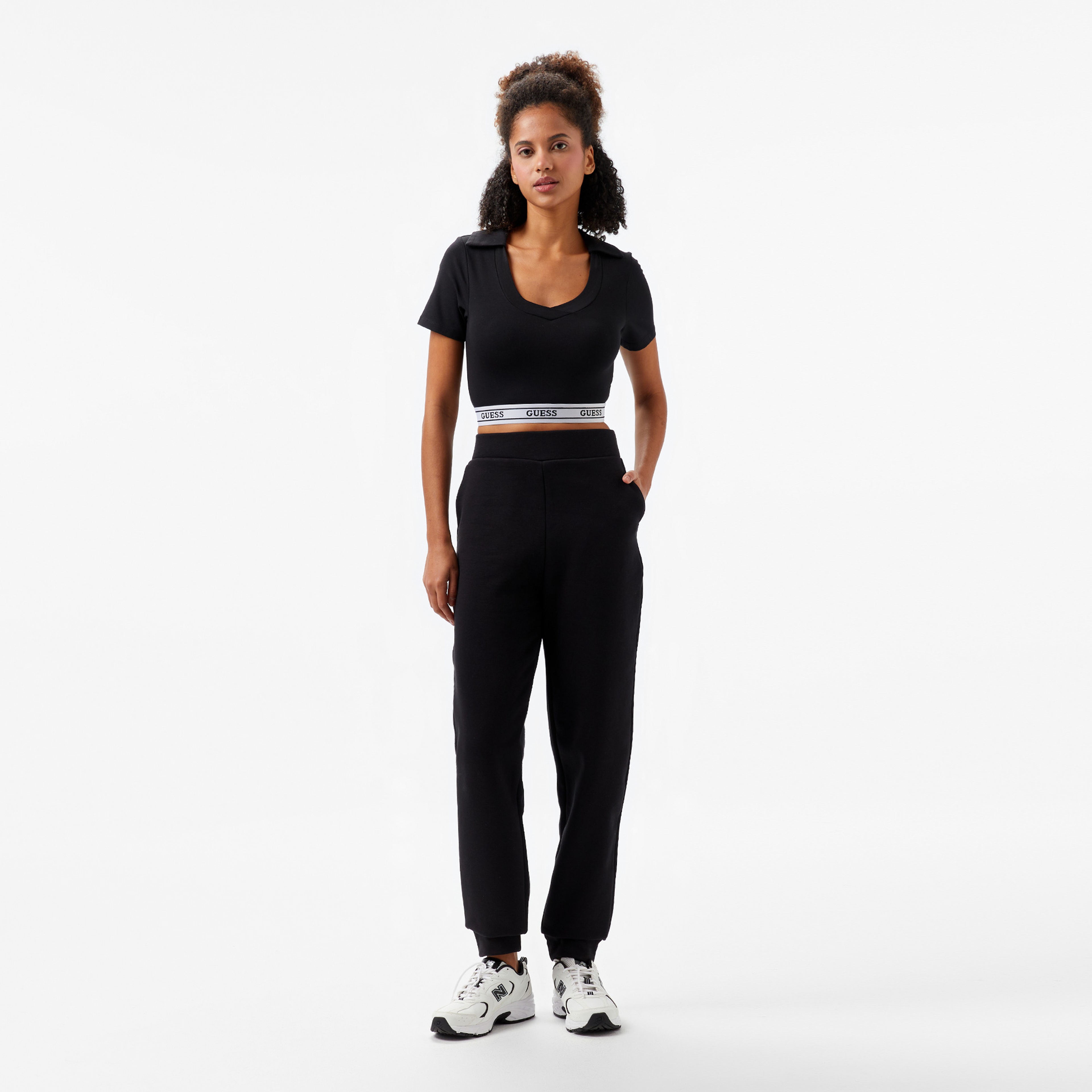 Guess New Aline Kadın Siyah T-Shirt
