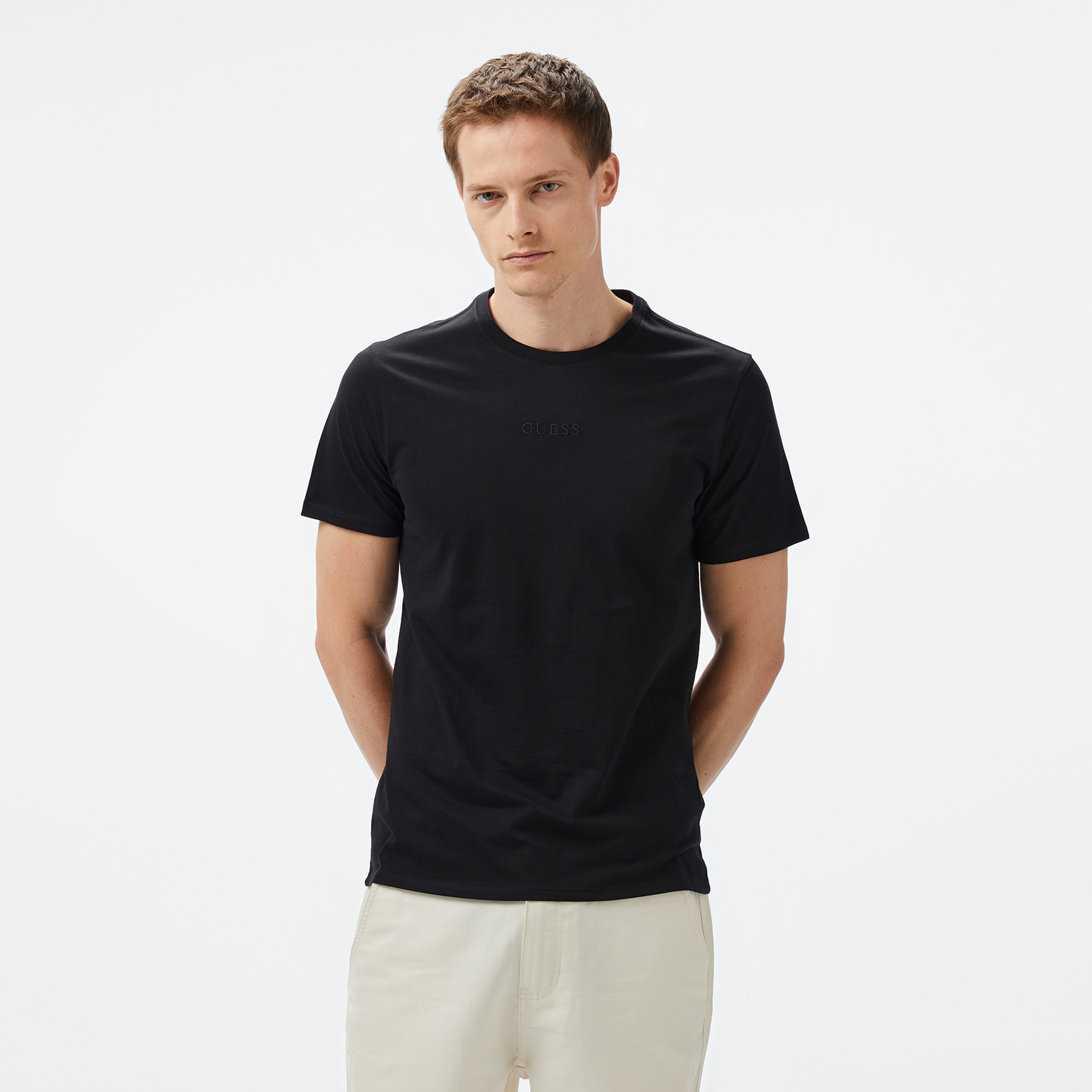 Guess Classic Erkek Siyah T-Shirt