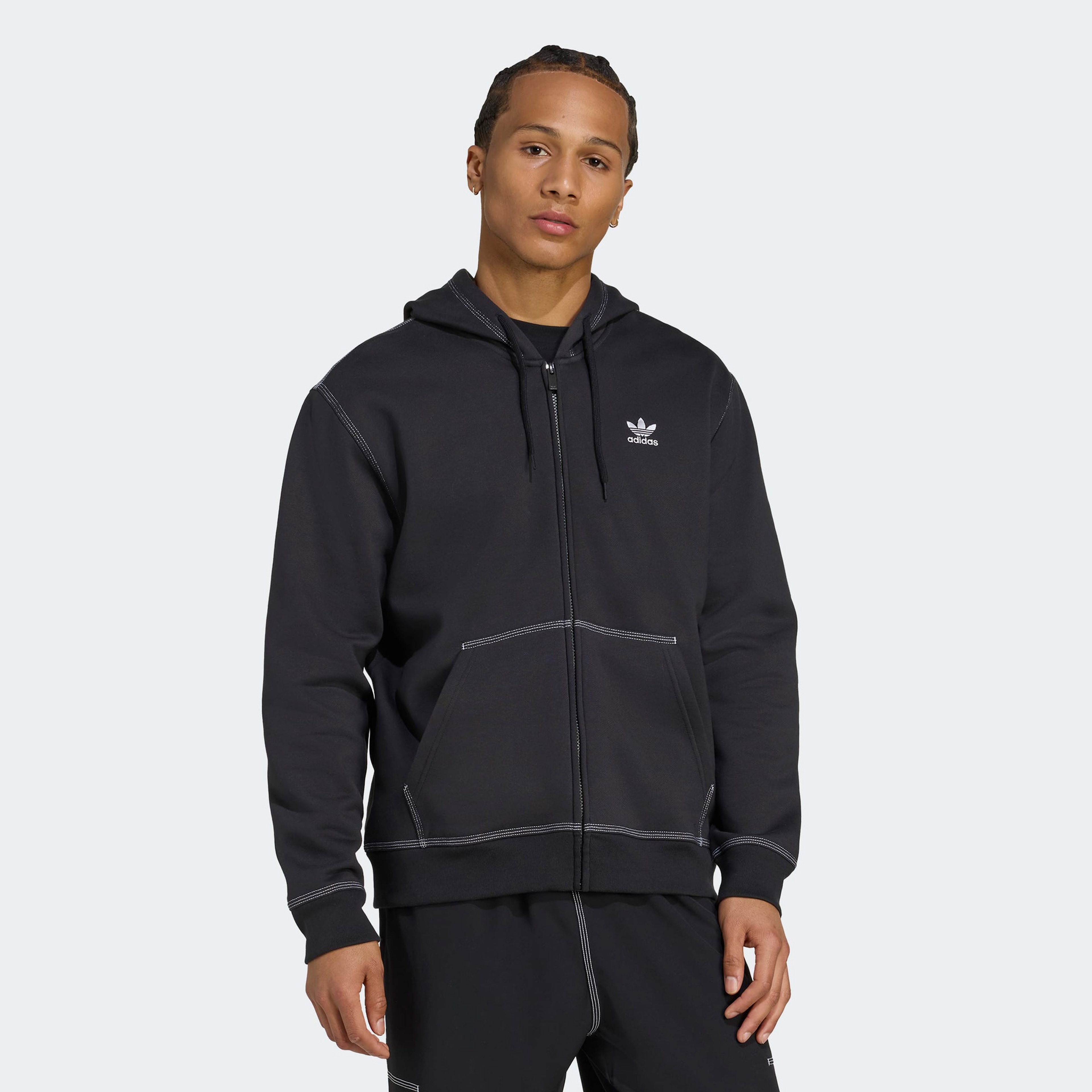 adidas Essentials Erkek Siyah Sweatshirt