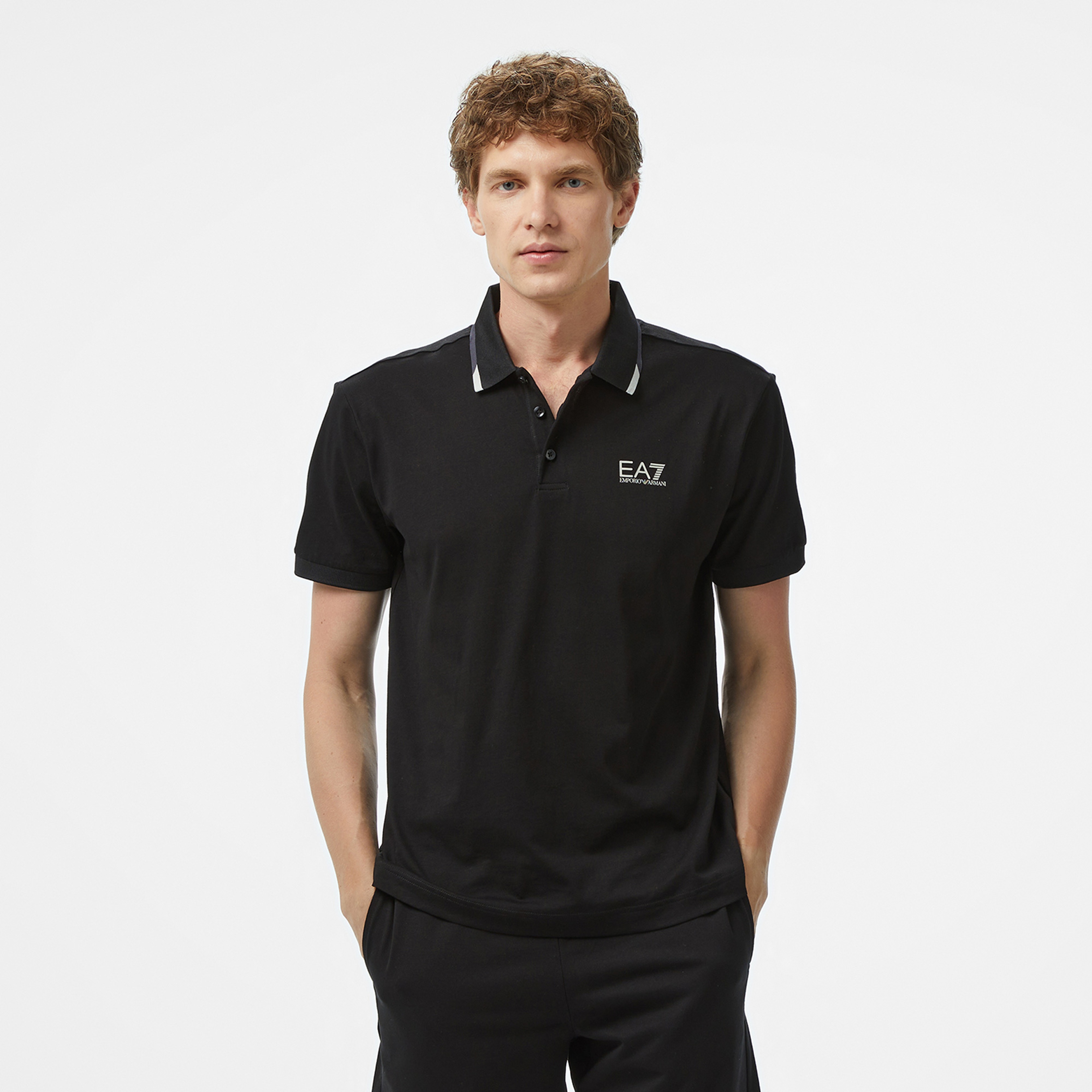 Ea7 Erkek Siyah Polo