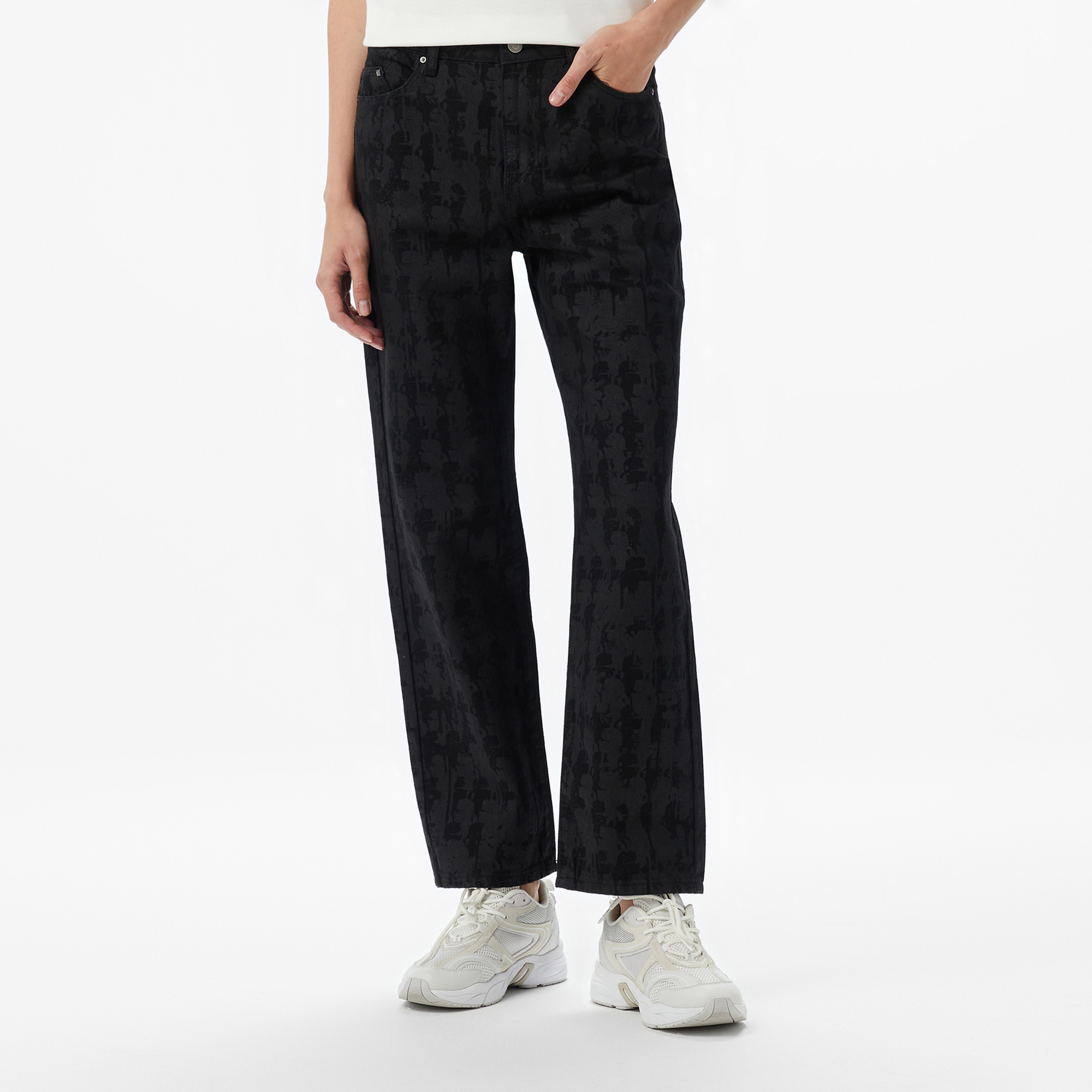 Karl Lagerfeld Kadın Siyah Pantolon