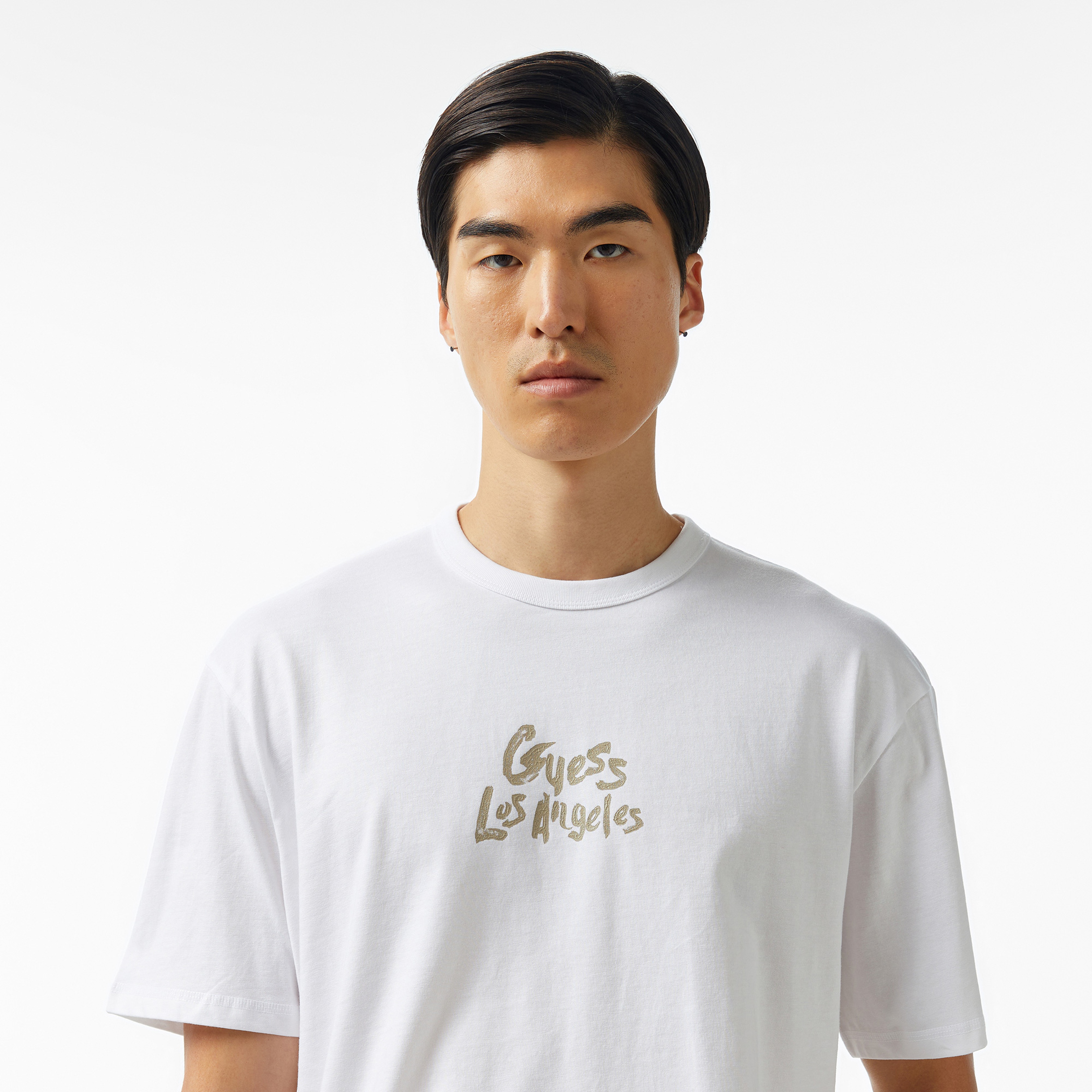 Guess Erkek Beyaz T-Shirt