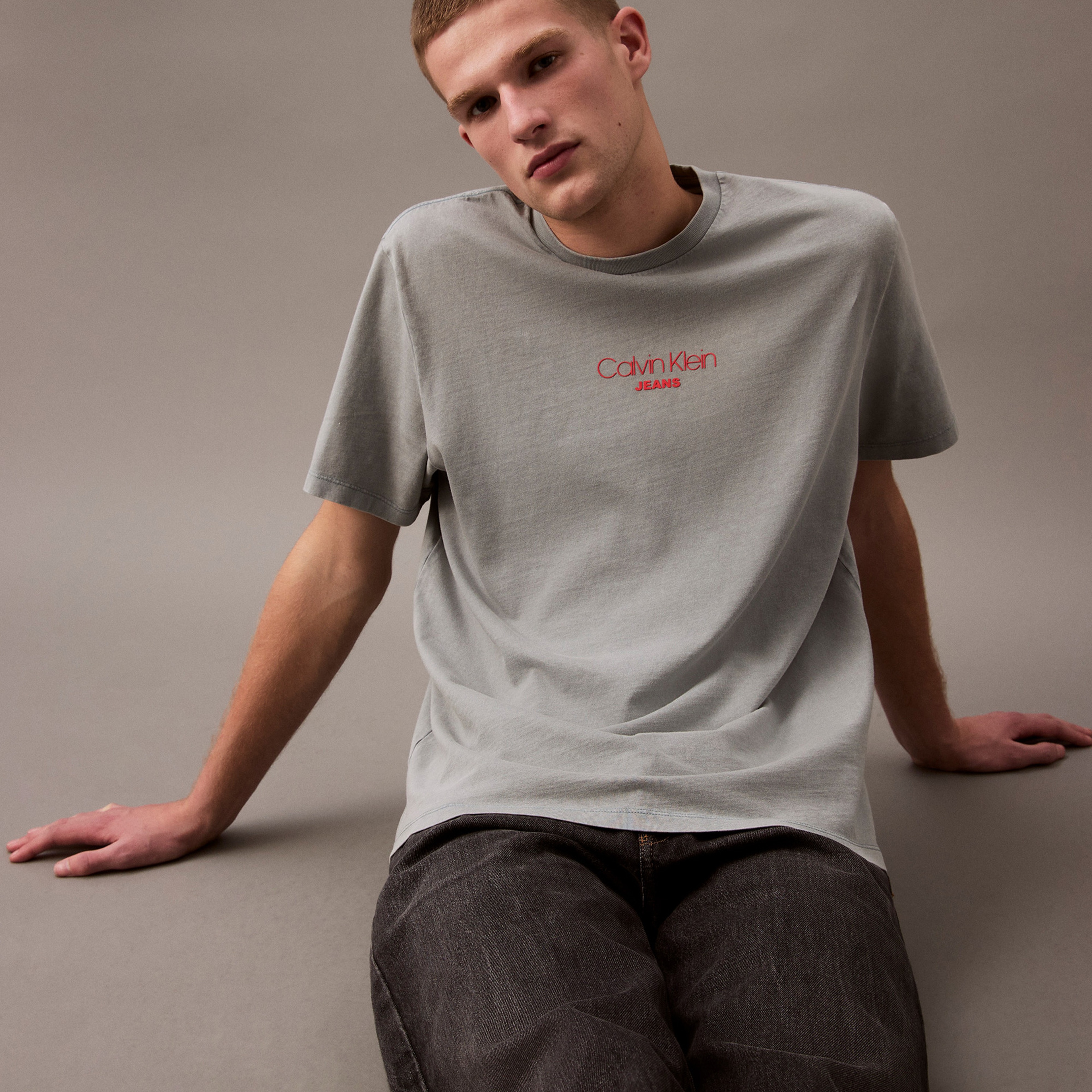 Calvin Klein Erkek Mavi T-Shirt