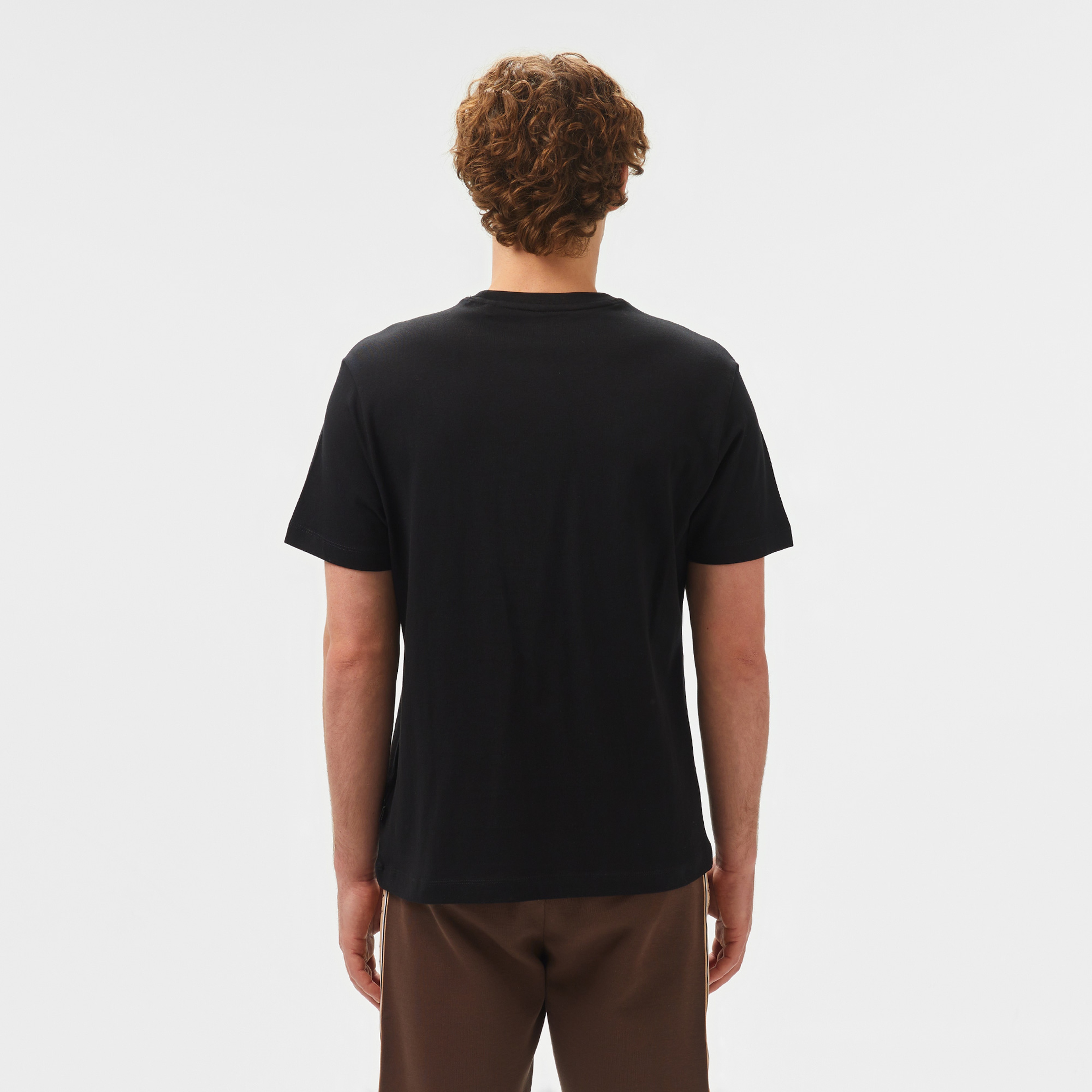 Guess Cn Regllegi Mid Organic Heavy 205 Erkek Siyah T-Shirt