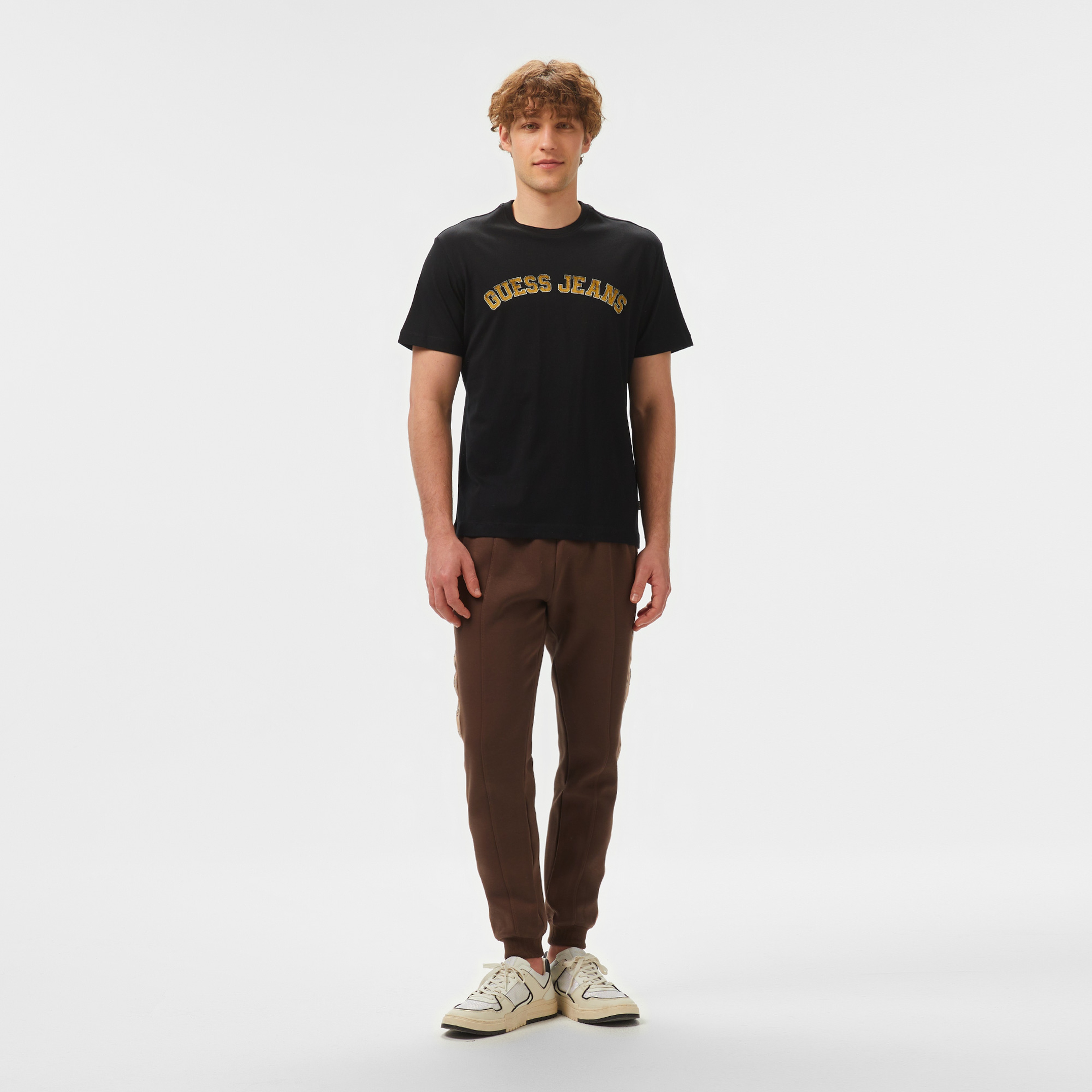 Guess Cn Regllegi Mid Organic Heavy 205 Erkek Siyah T-Shirt