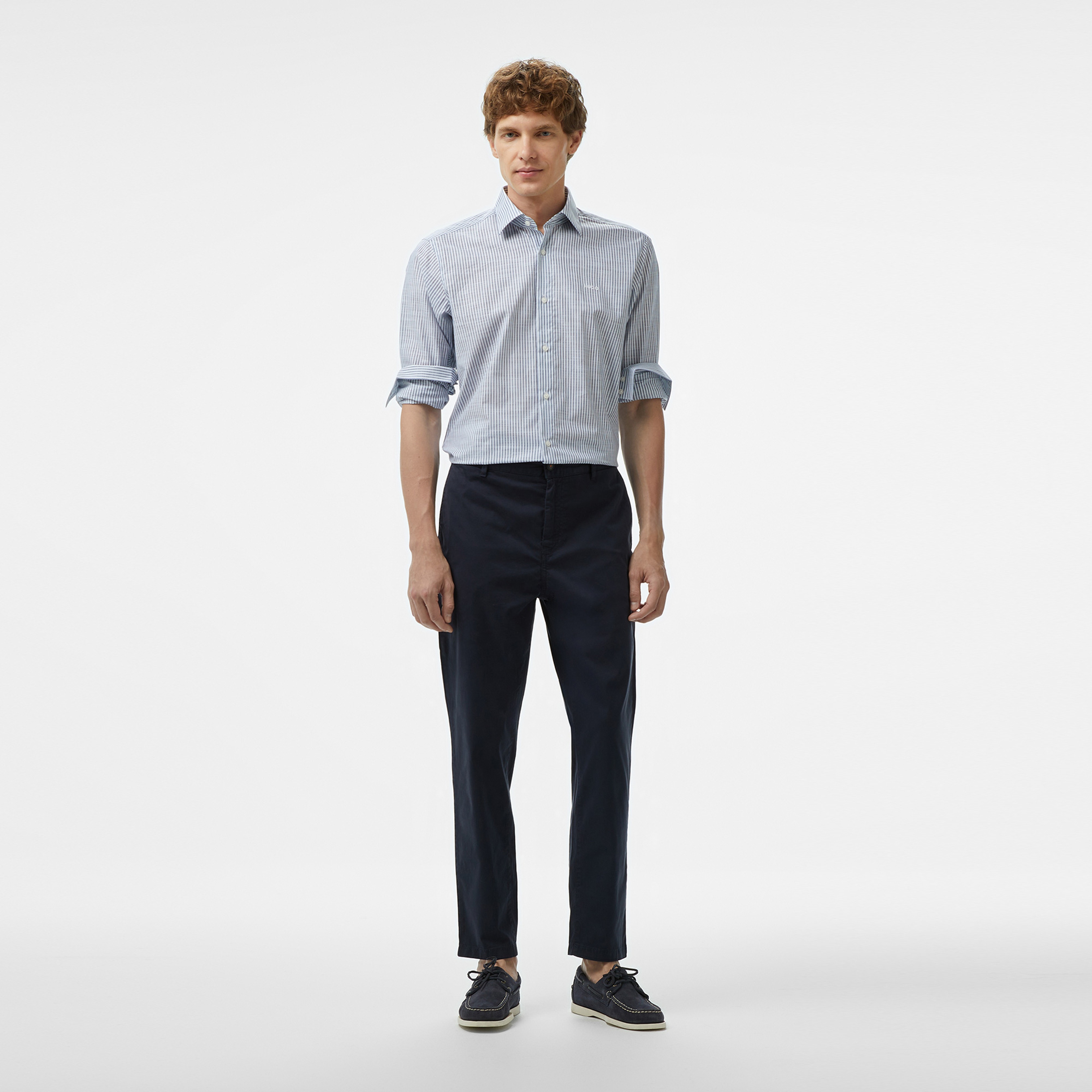 Boss Chino Tapered Erkek Lacivert Pantolon