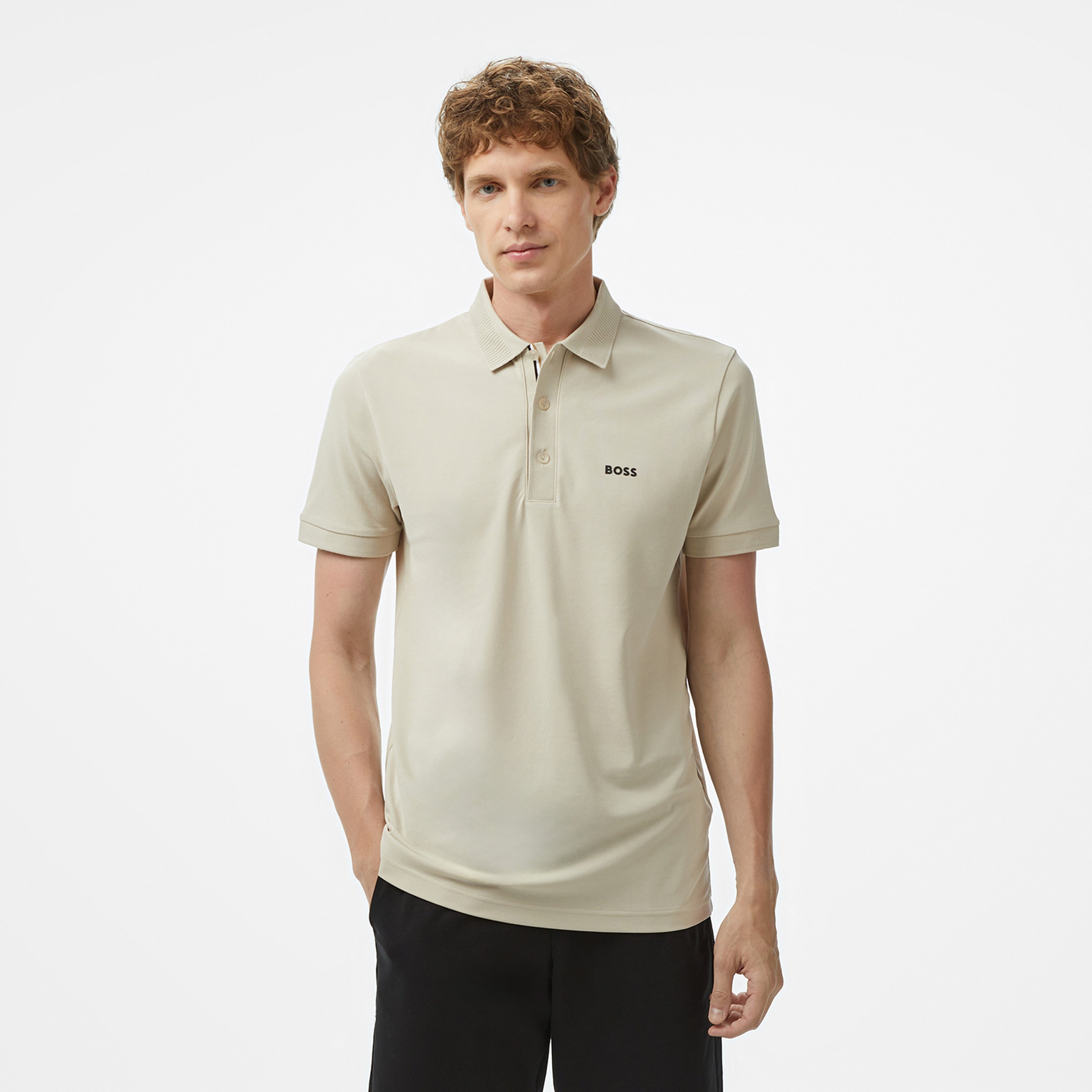 Boss Paule Erkek Bej Polo