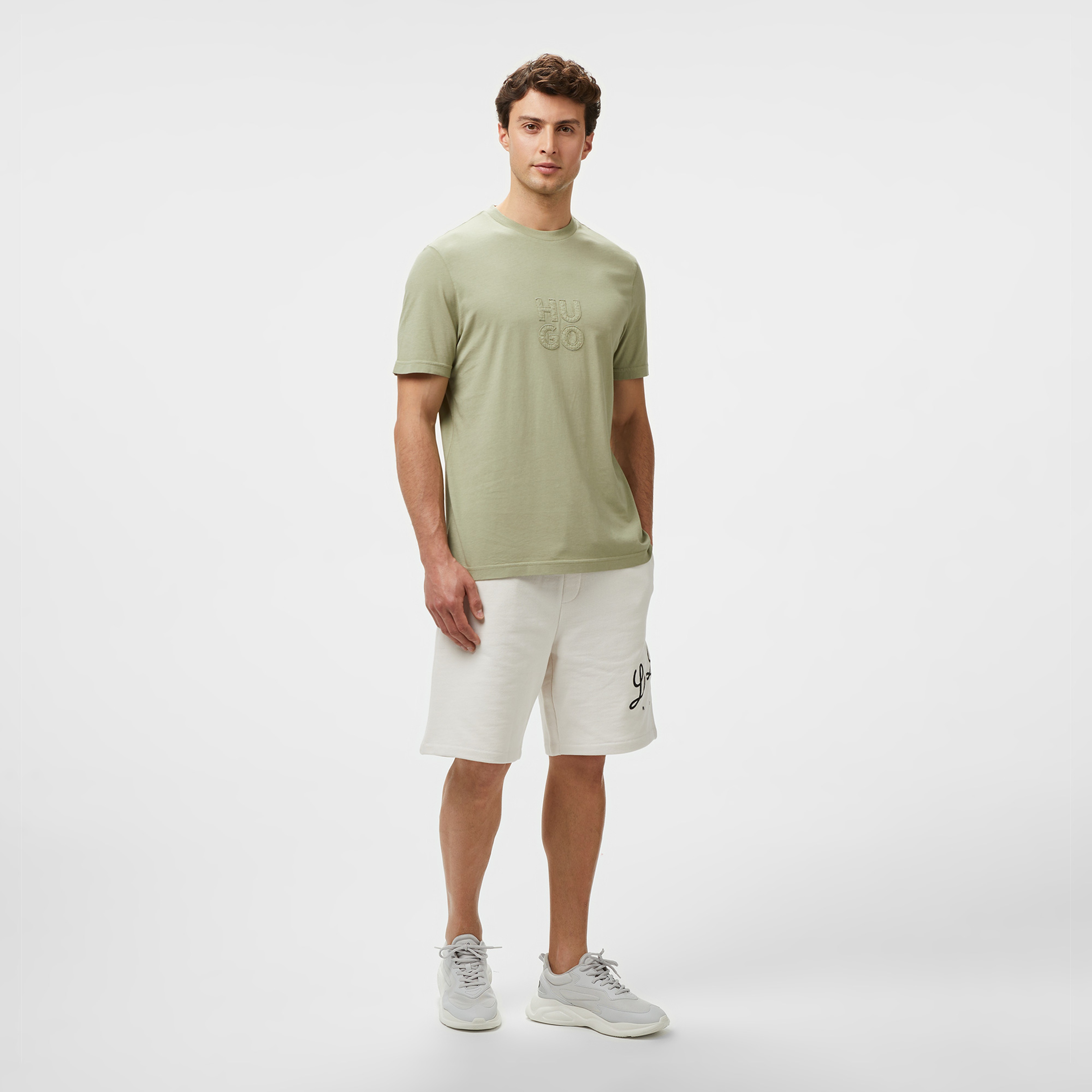 Hugo Dustress Erkek Yeşil T-Shirt