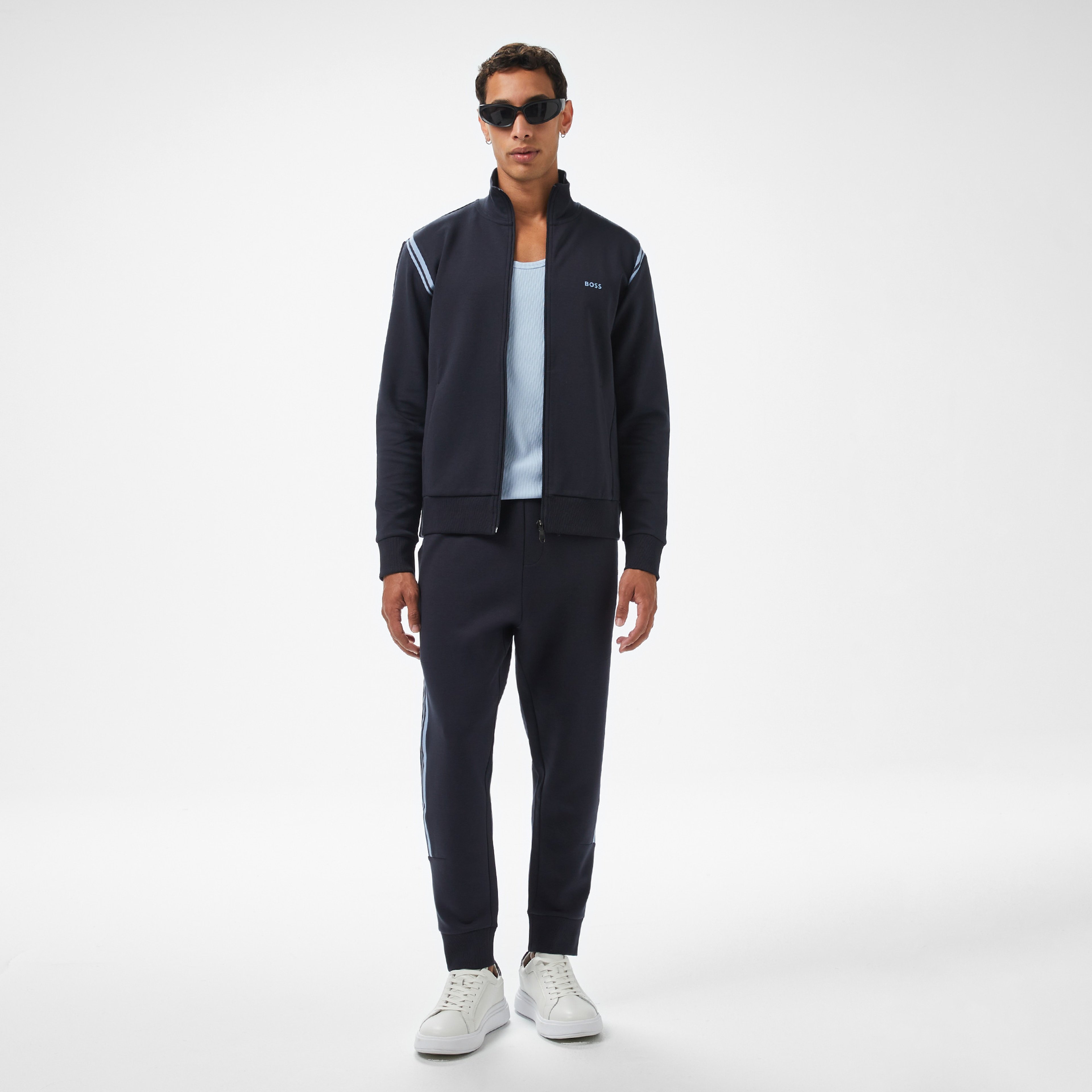 Boss Erkek Mavi Sweatshirt