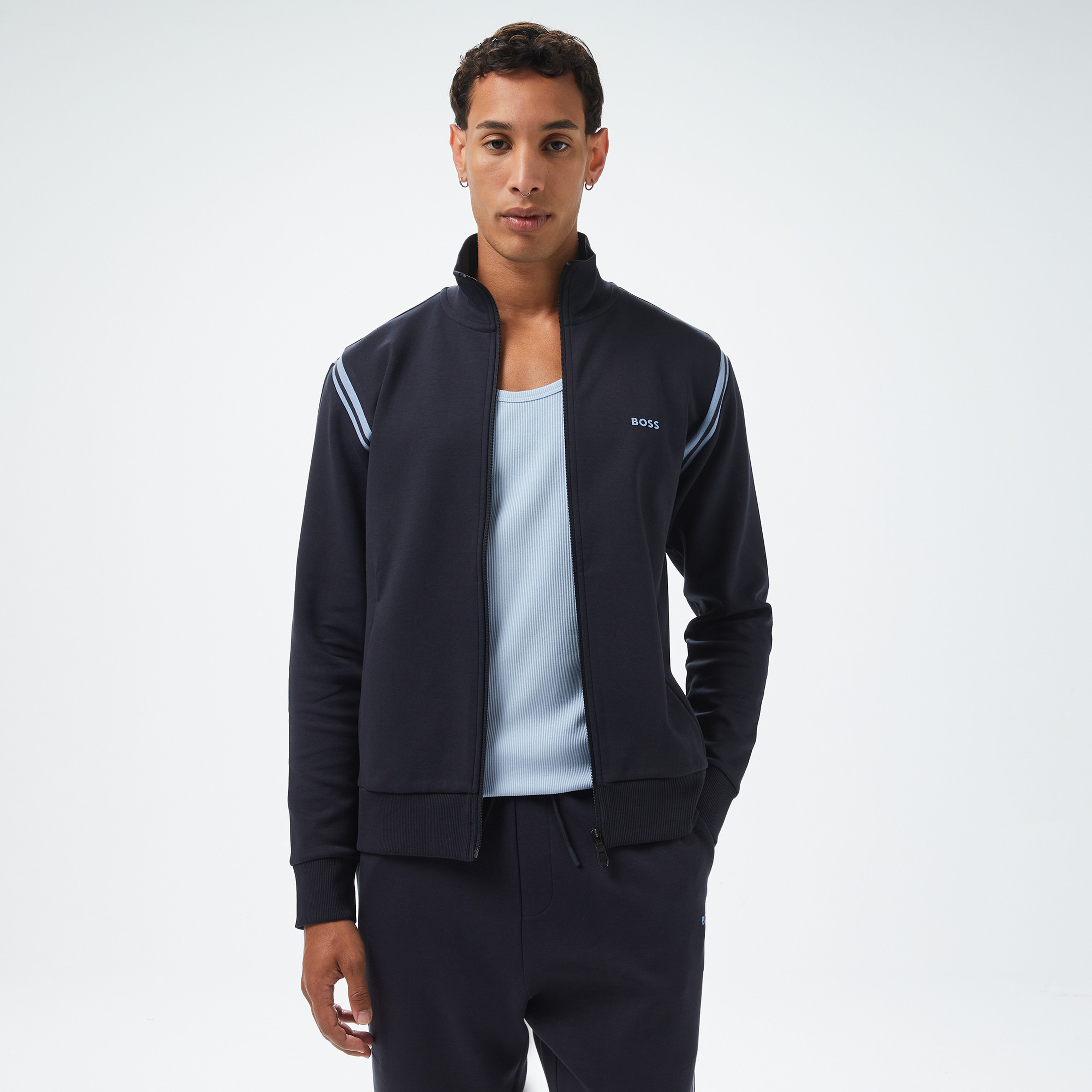 Boss Erkek Mavi Sweatshirt