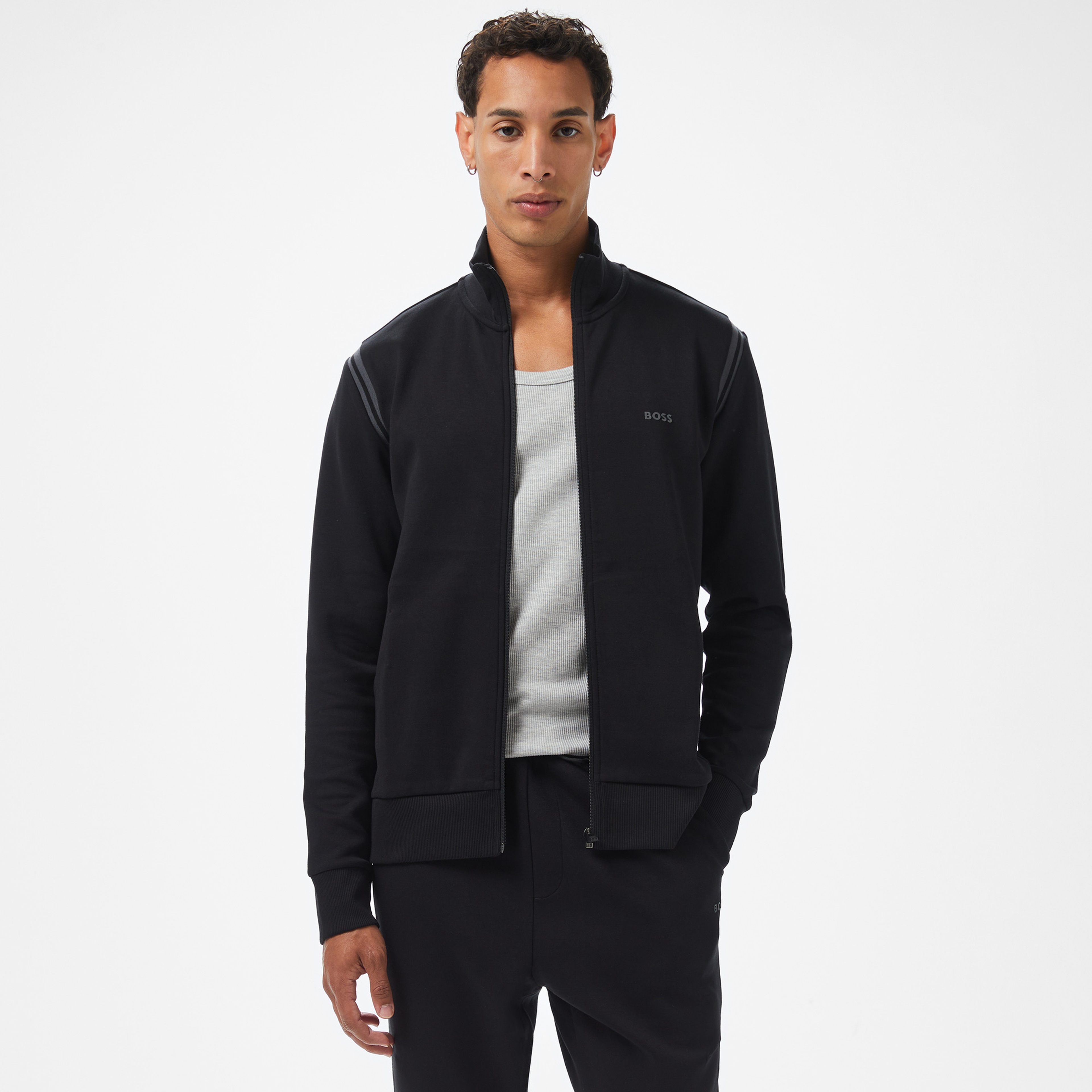 Boss Erkek Siyah Sweatshirt