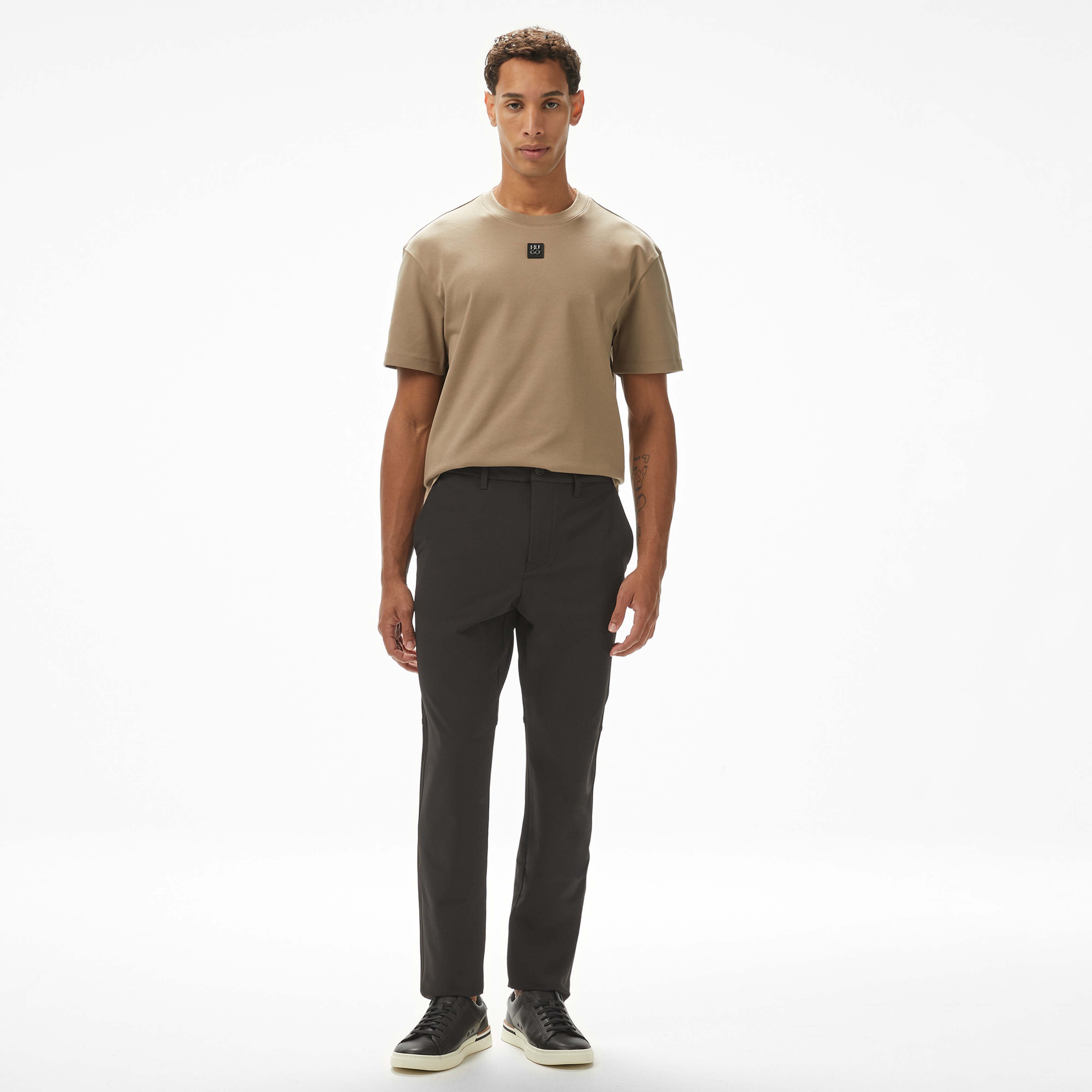 Hugo Dalile Erkek Kahverengi T-Shirt