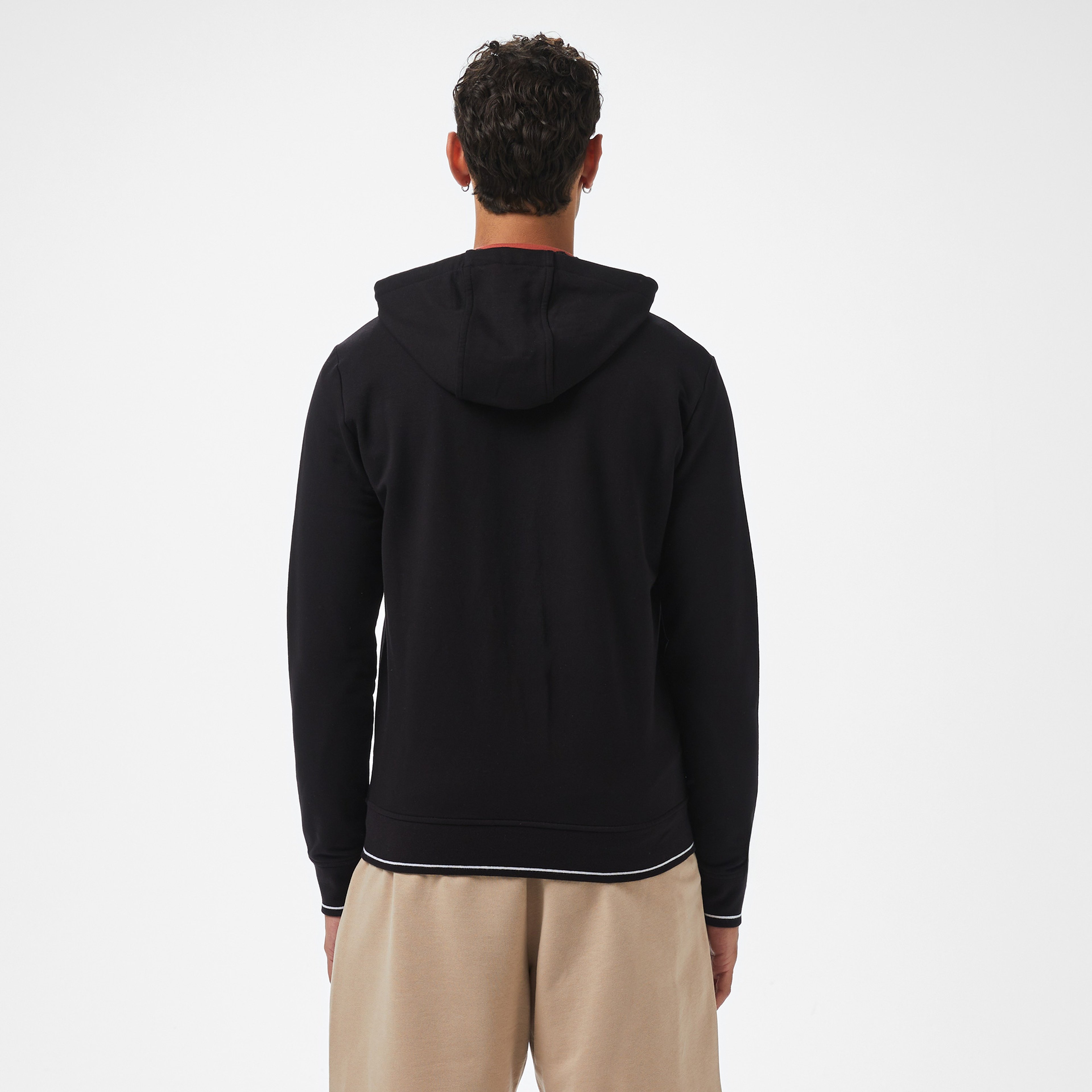 Armani Exchange Erkek Siyah Fermuarlı Sweatshirt