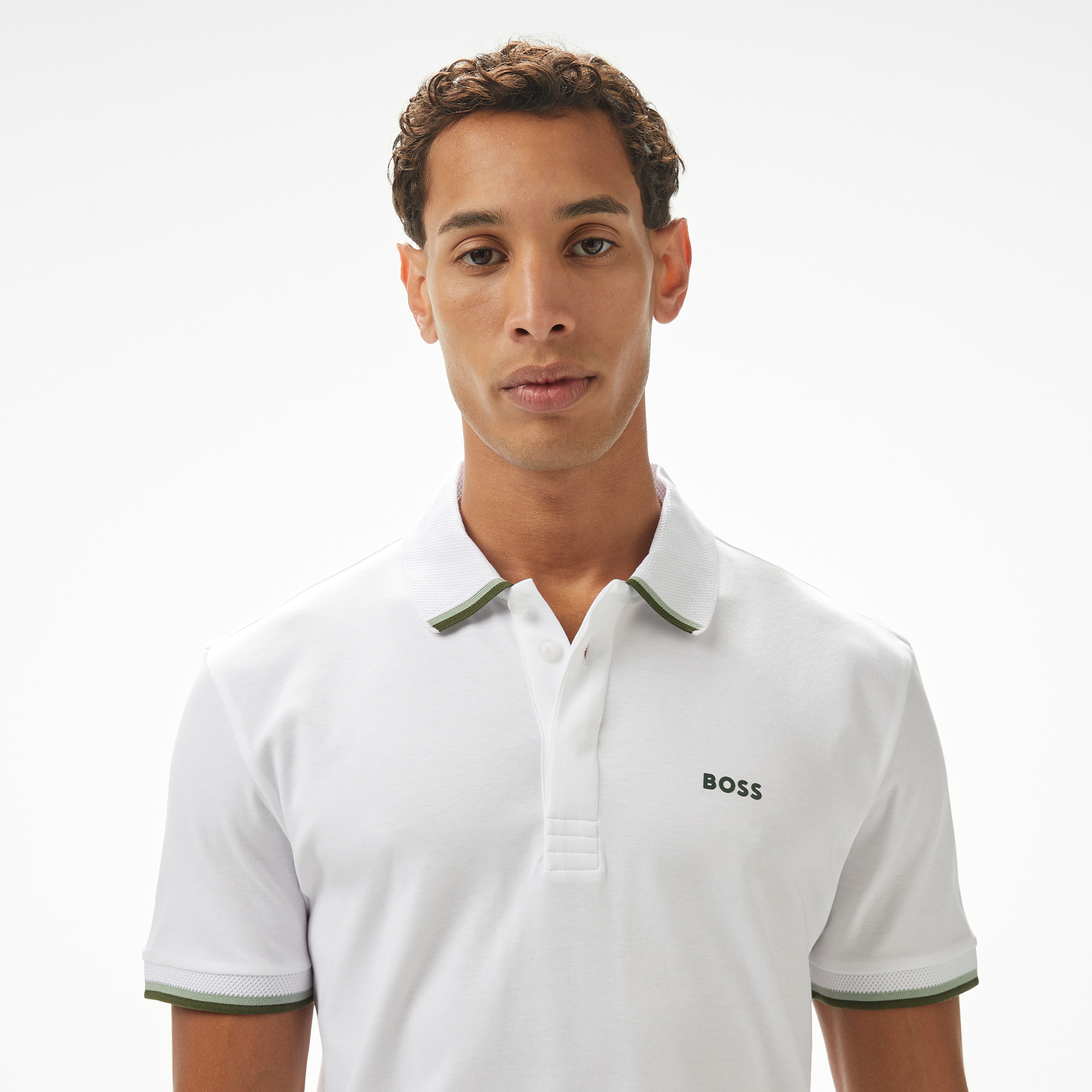 Boss Paddy Lux Heritage Erkek Beyaz Polo