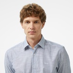 Hugo Valerio Erkek Mavi Çizgili Gömlek